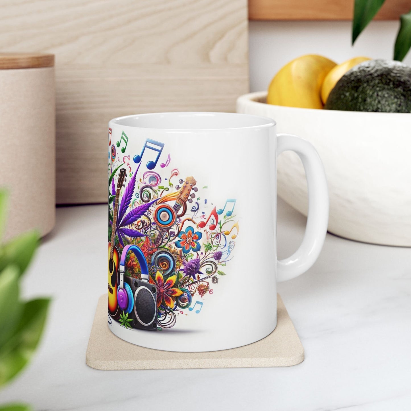 420 MUSIC MUG - Cannabis Coffee Mug (11oz)
