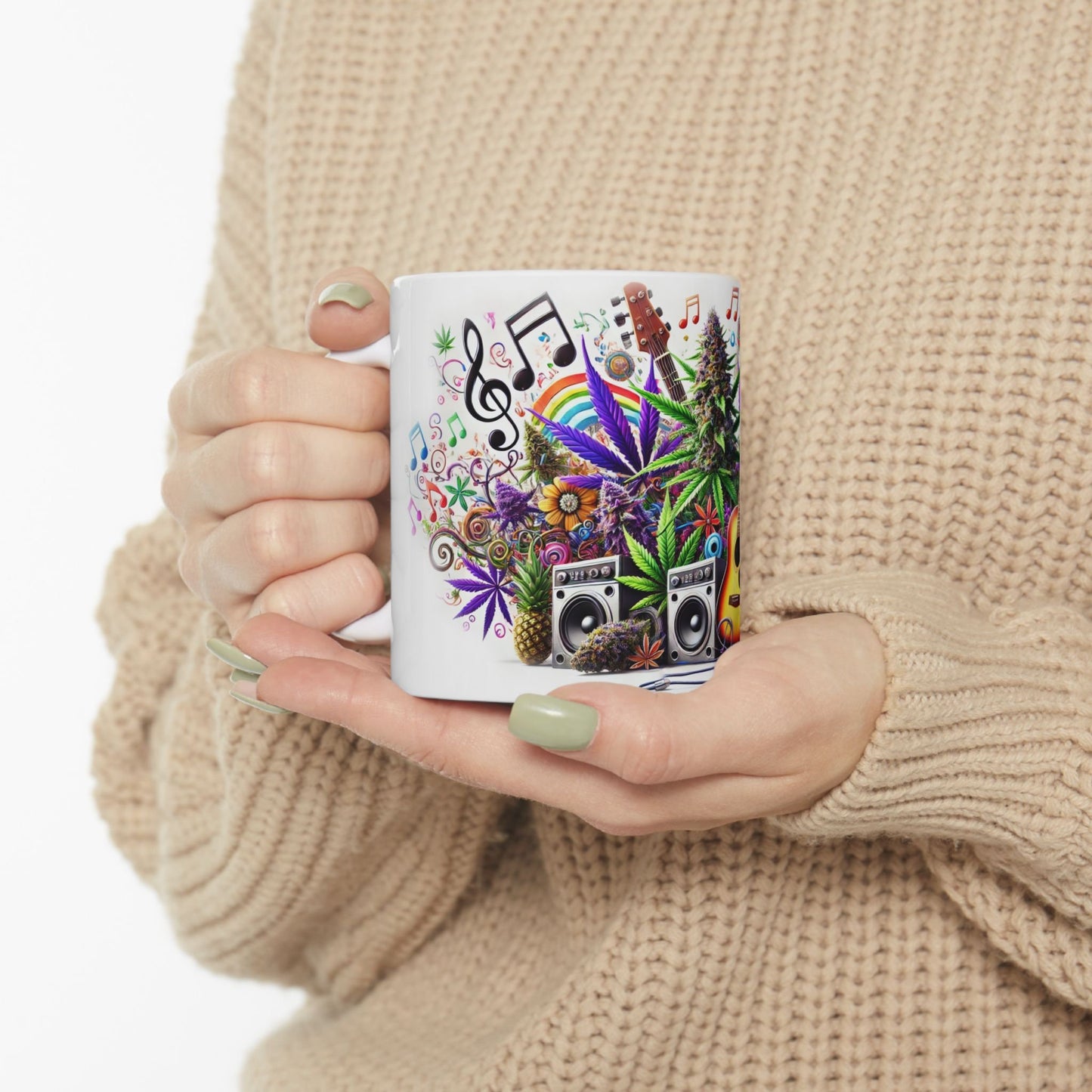 420 MUSIC MUG - Cannabis Coffee Mug (11oz)