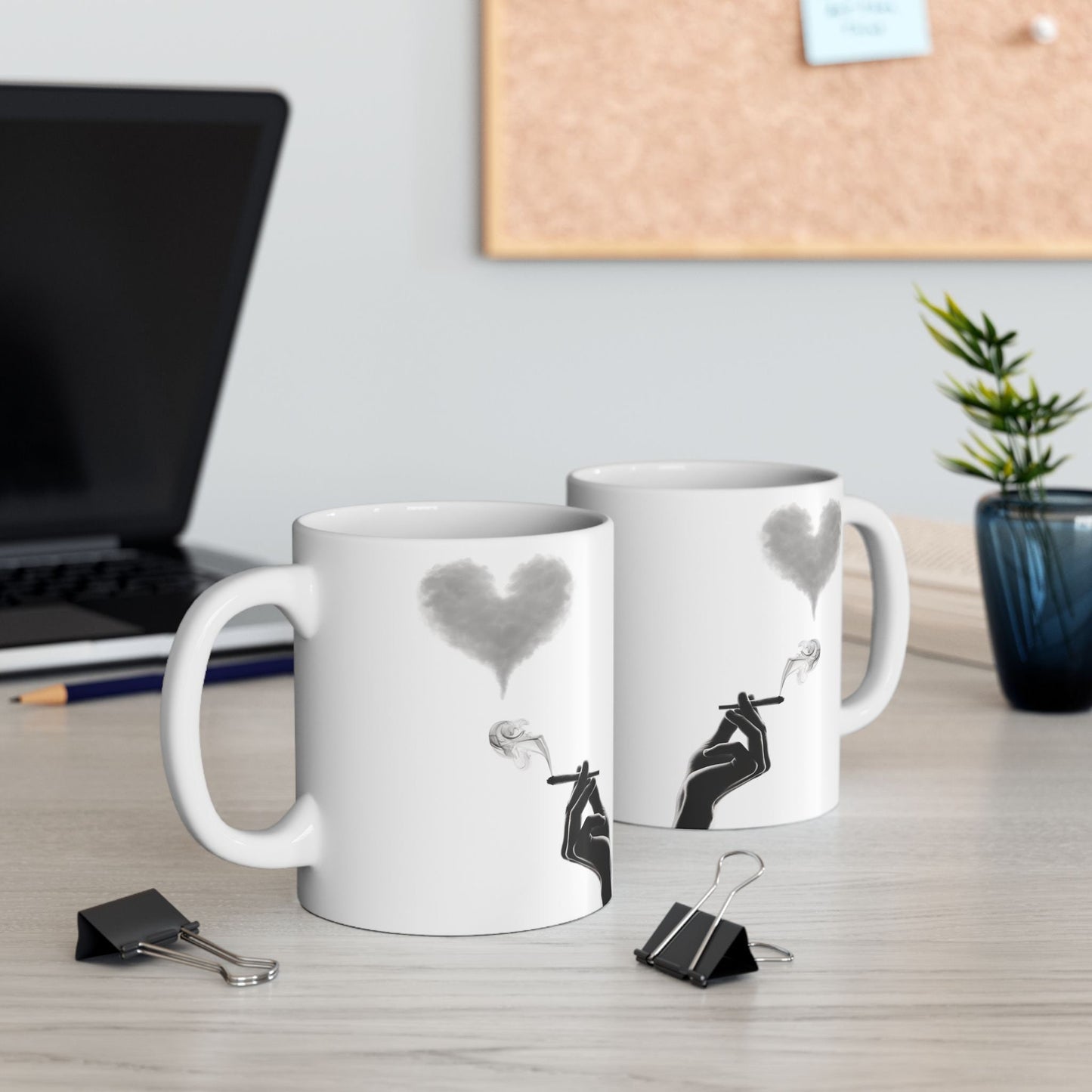 420 SMOKE HEART - Cannabis Coffee Mug (11oz)