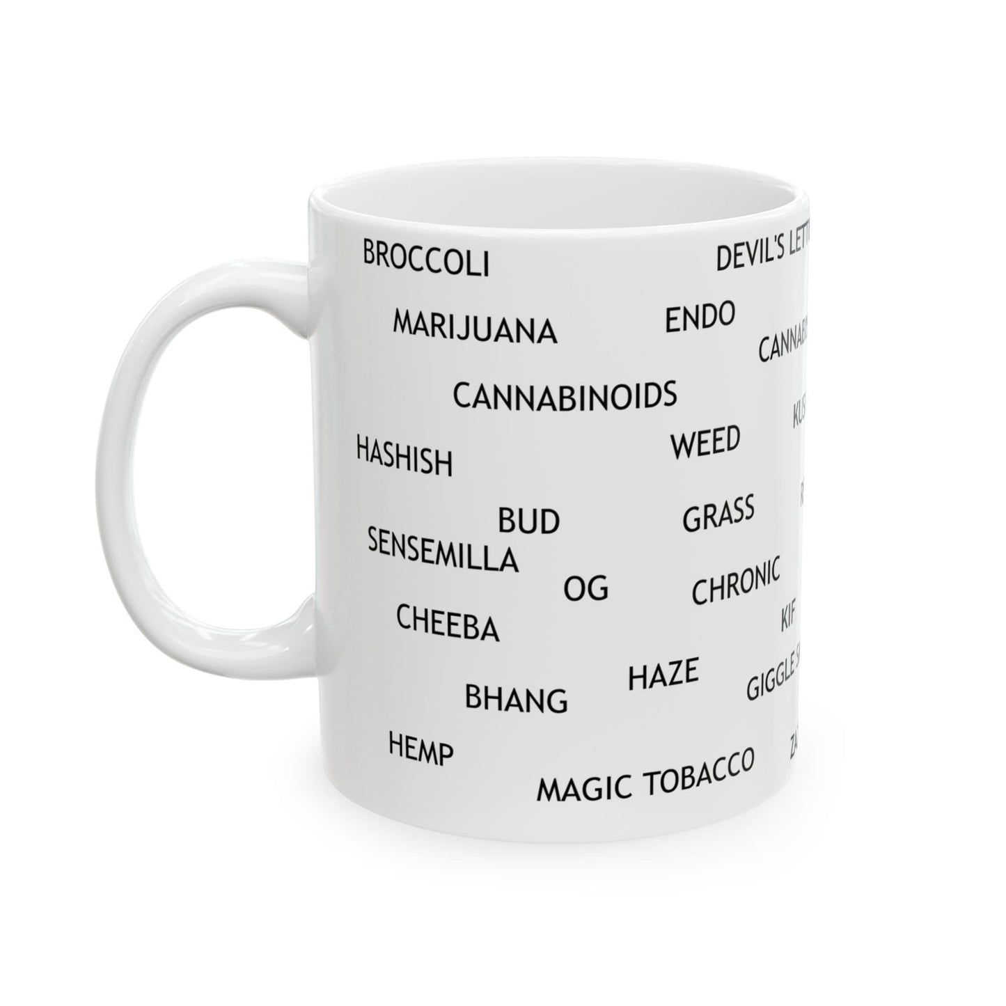 WEED WORDS MUG - Cannabis Coffee Mug (11oz)