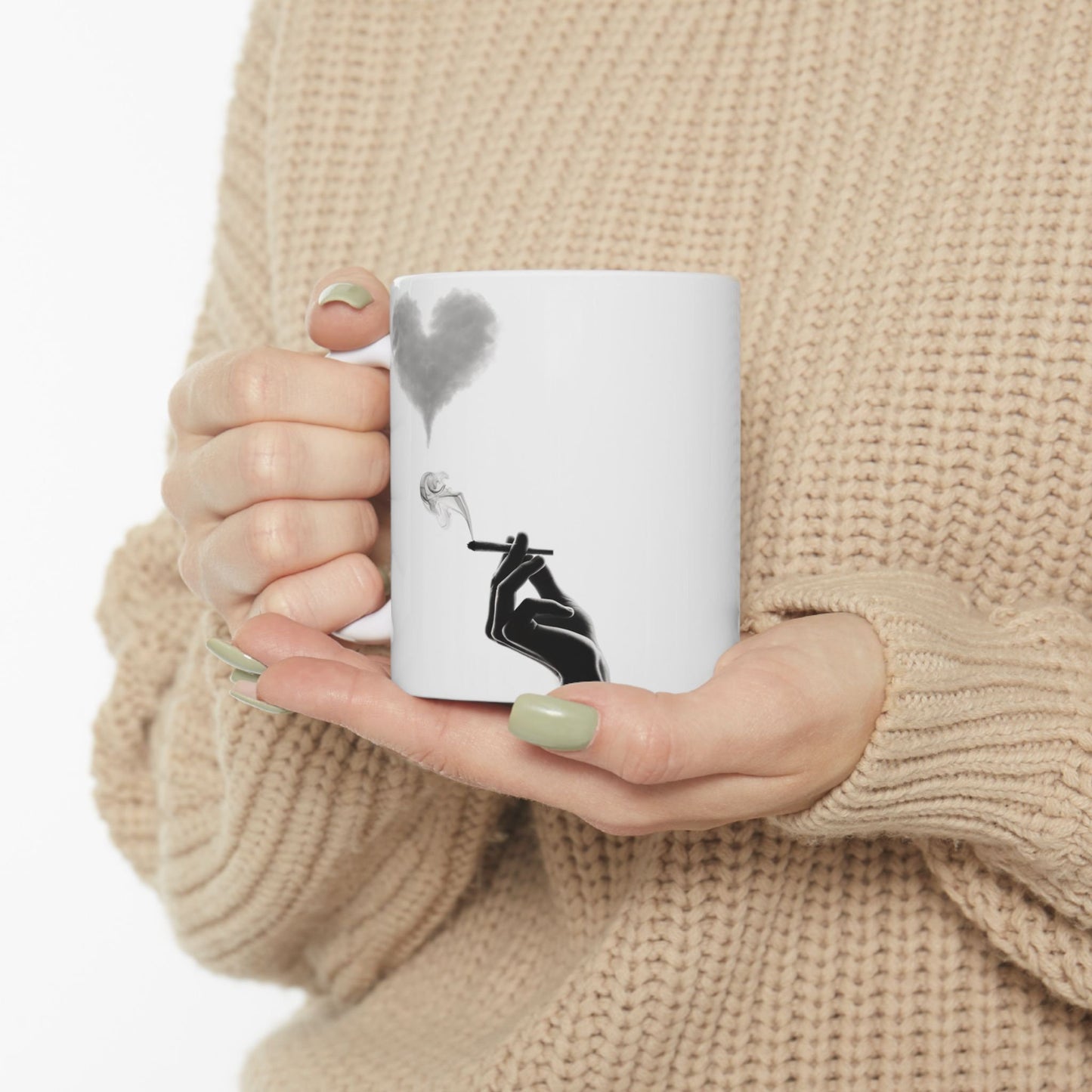 420 SMOKE HEART - Cannabis Coffee Mug (11oz)