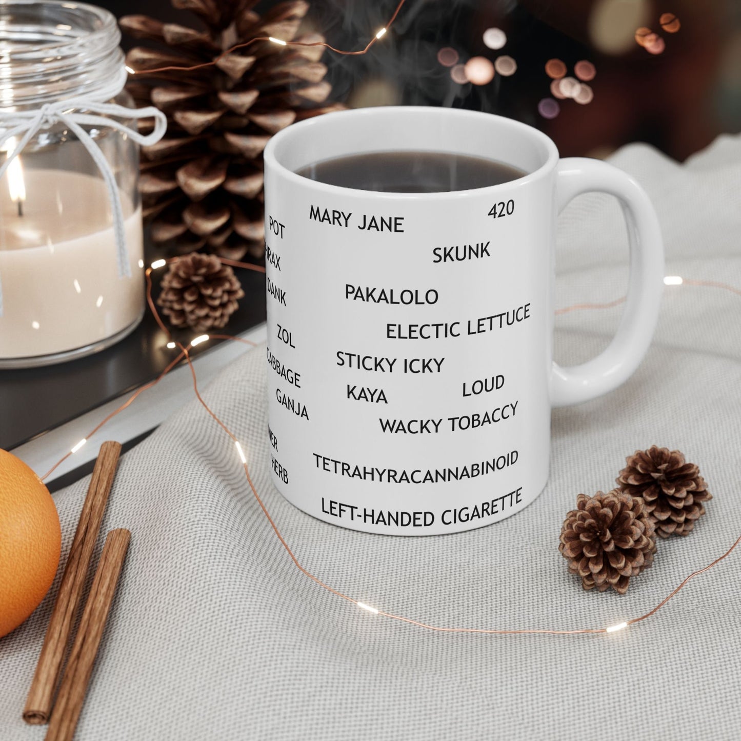 WEED WORDS MUG - Cannabis Coffee Mug (11oz)