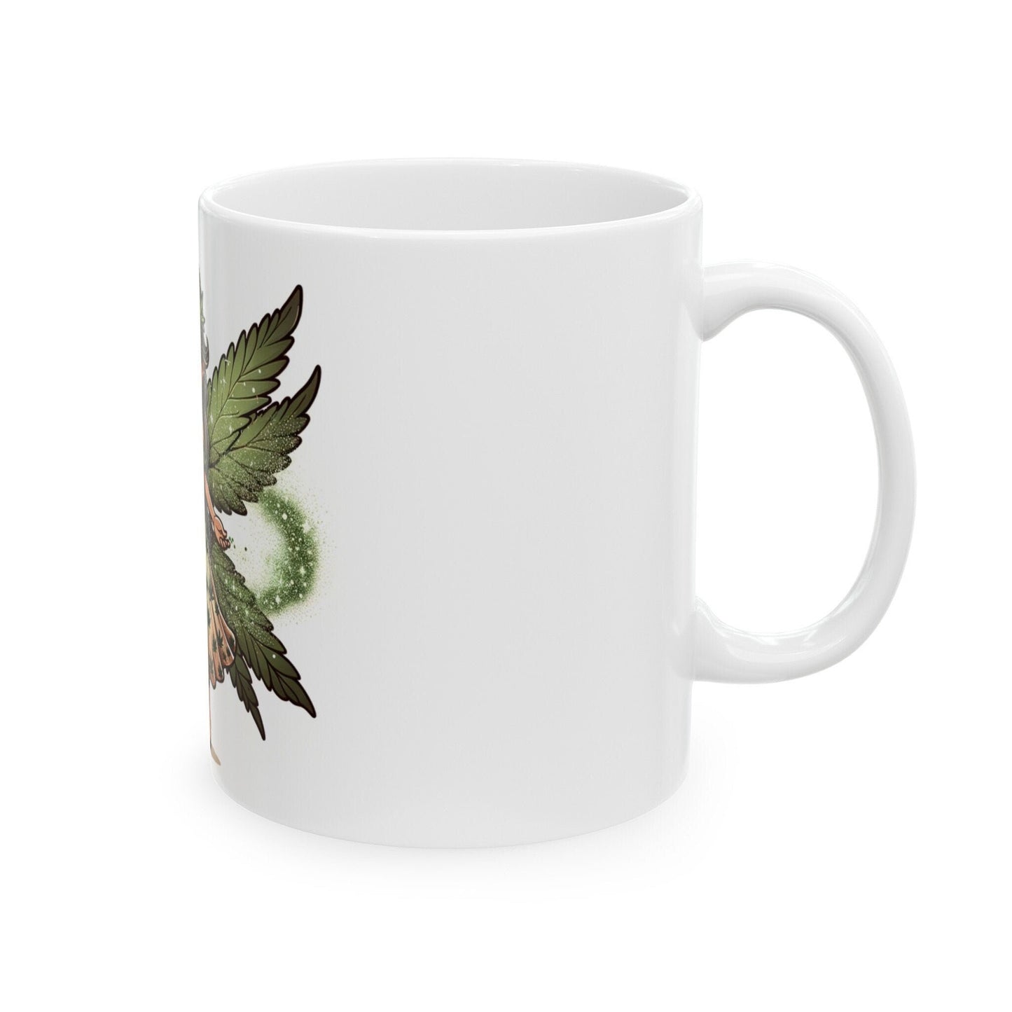 WEED FAIRY - Weed Coffee Mug (11oz) - Perfect Weed Gift for Weed Smokers, Stoners, Growers; Wake & Bake / 420 Weed / Marijuana Gift