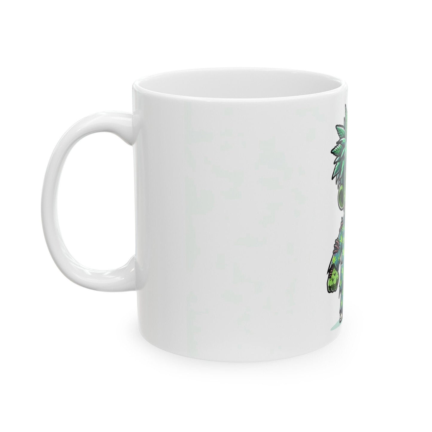 WEED ZOMBIE - Weed Coffee Mug (11oz) - Perfect Weed Gift for Weed Smokers, Stoners, Growers; Wake & Bake / 420 Weed / Marijuana Gift
