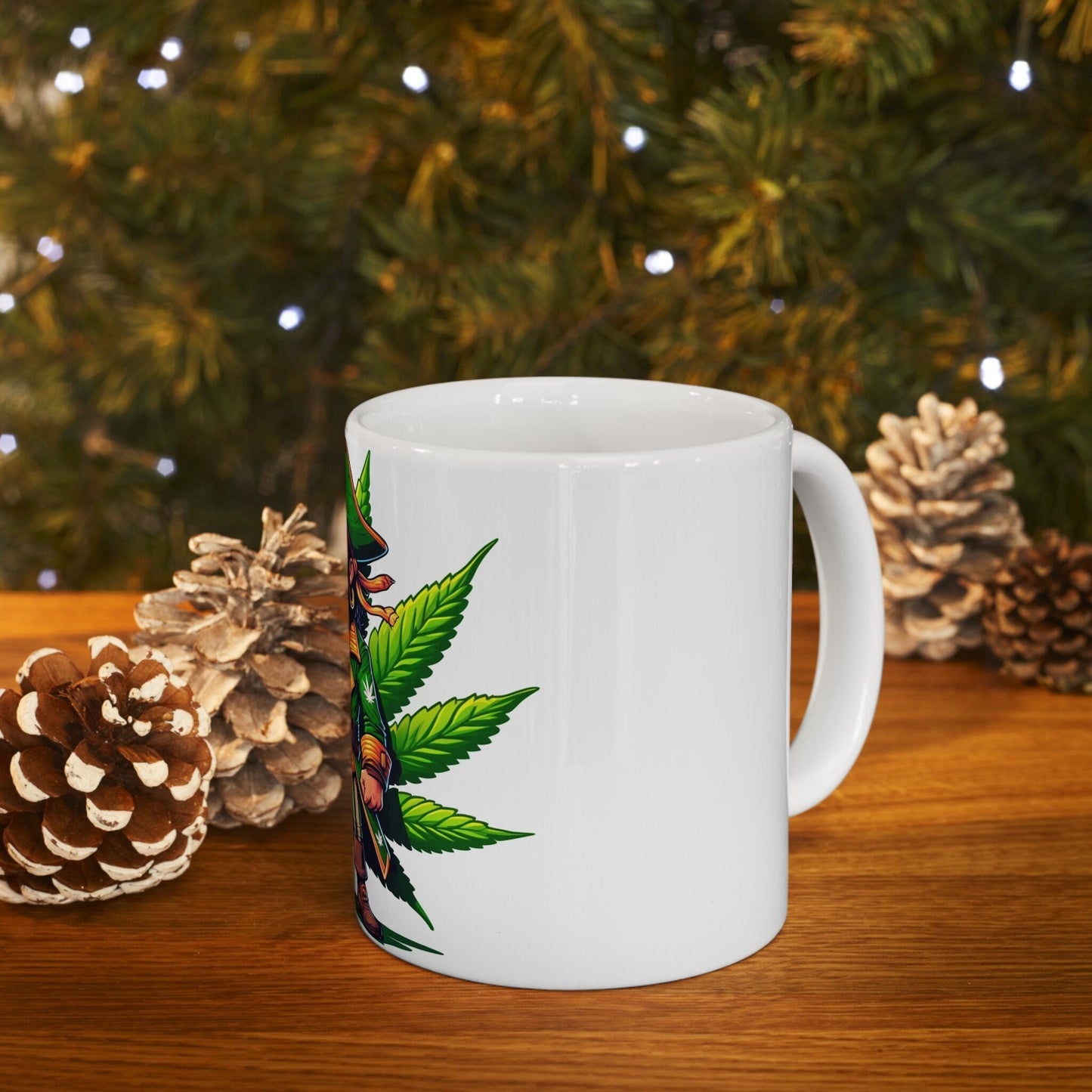 WEED PIRATE - Weed Coffee Mug (11oz) - Perfect Weed Gift for Weed Smokers, Stoners, Growers; Wake and Bake / 420 Weed Mug, Marijuana Gift