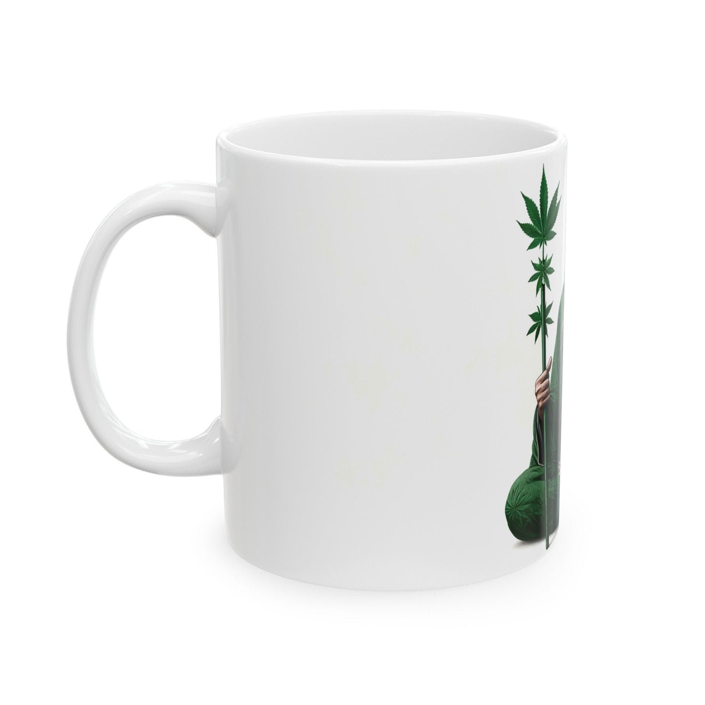 WEED SAGE - Weed Coffee Mug (11oz) - Perfect Weed Gift for Weed Smokers, Stoners, Growers; Wake and Bake / 420 Weed Mug, Marijuana Gift