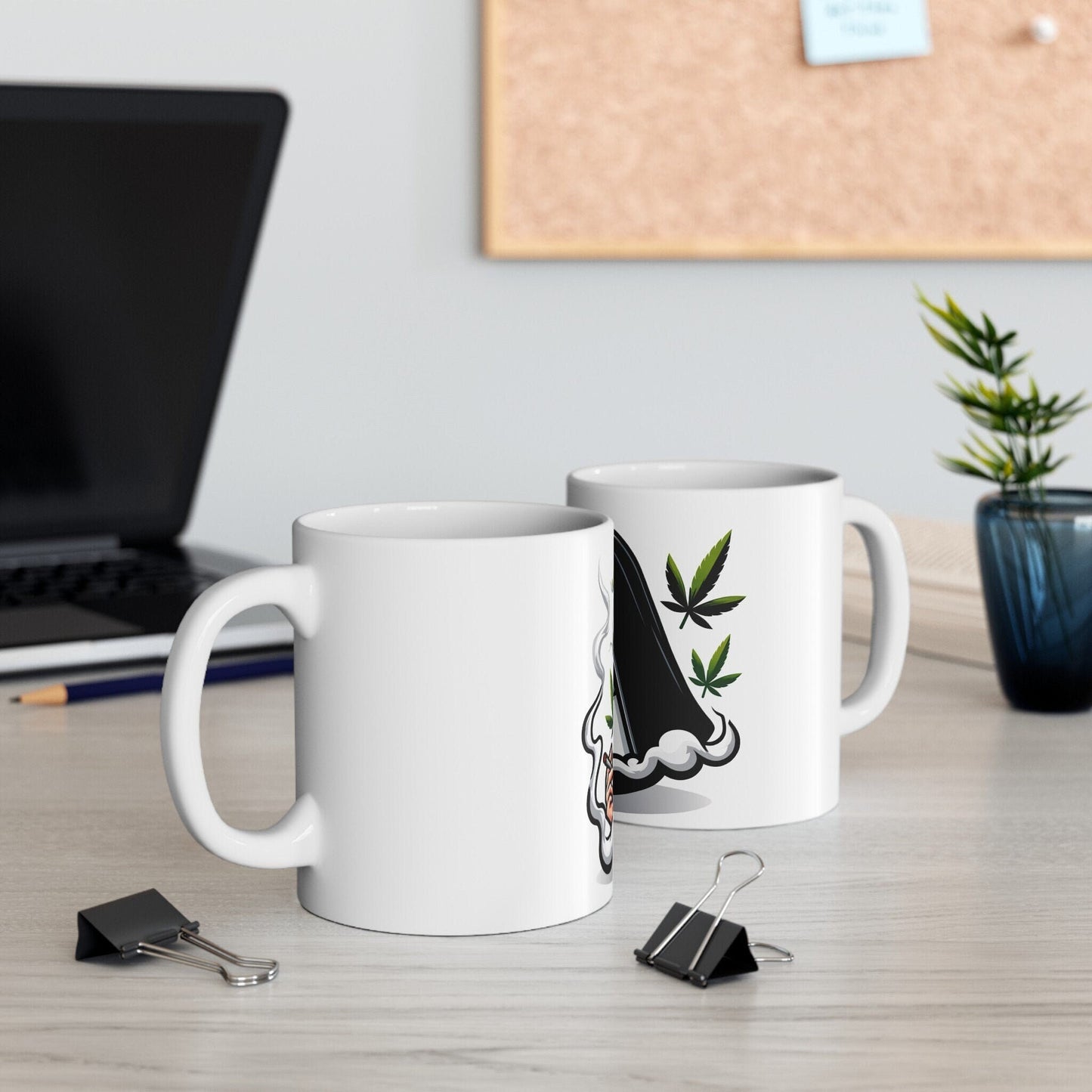 WEED NUN - 420 Coffee Mug (11oz) Perfect Gift for Smokers/ Marijuana Gift; Wake and Bake Mug - Cannabis Cup / Stoner Mug - Boyfriend Gift