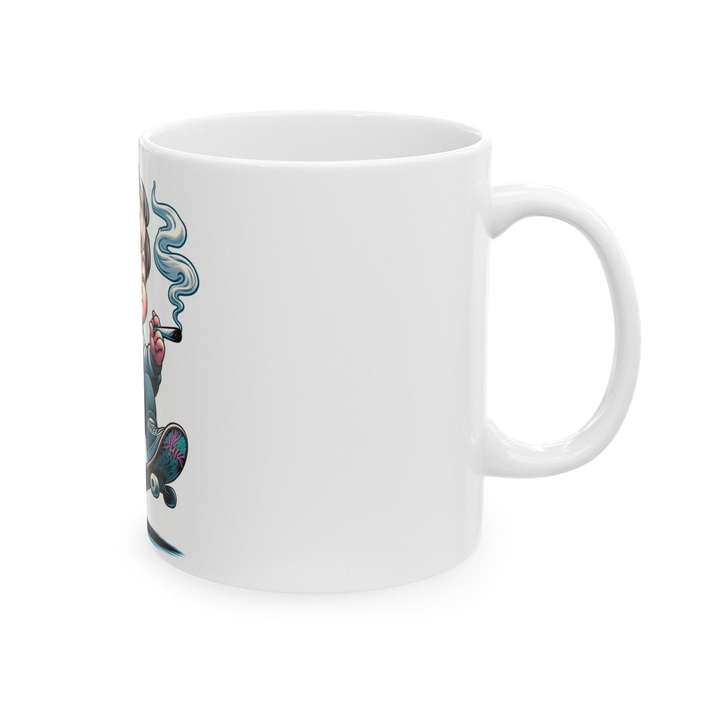 SKATER BOY - 420 Coffee Mug (11oz) Perfect Gift for Smokers/ Marijuana Gift; Wake and Bake Mug - Cannabis Cup / Stoner Mug - Boyfriend Gift