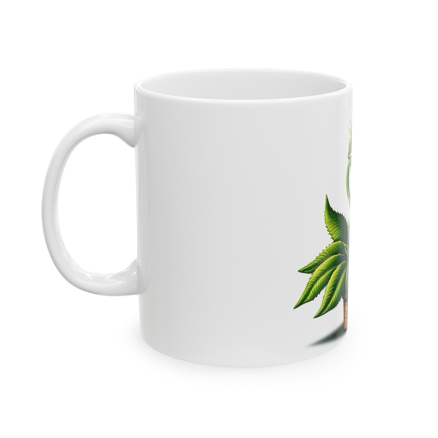 VENUS FLY TRAP Smoking - Weed Coffee Mugs (11oz) Perfect Gift for Smokers/ Marijuana Gift; Wake and Bake Mug - Cannabis Cup / Stoner Mug