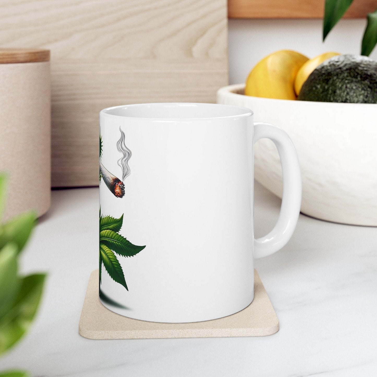 VENUS FLY TRAP Smoking - Weed Coffee Mugs (11oz) Perfect Gift for Smokers/ Marijuana Gift; Wake and Bake Mug - Cannabis Cup / Stoner Mug