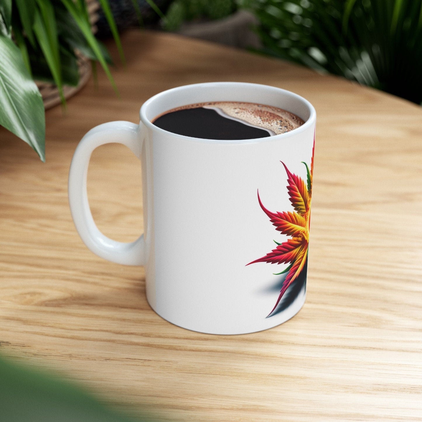 WEED SUN FLOWER - Weed Coffee Mugs (11oz) Perfect Gift for Smokers/ Marijuana Gift; Wake and Bake Mug - Cannabis Cup / Stoner Mug