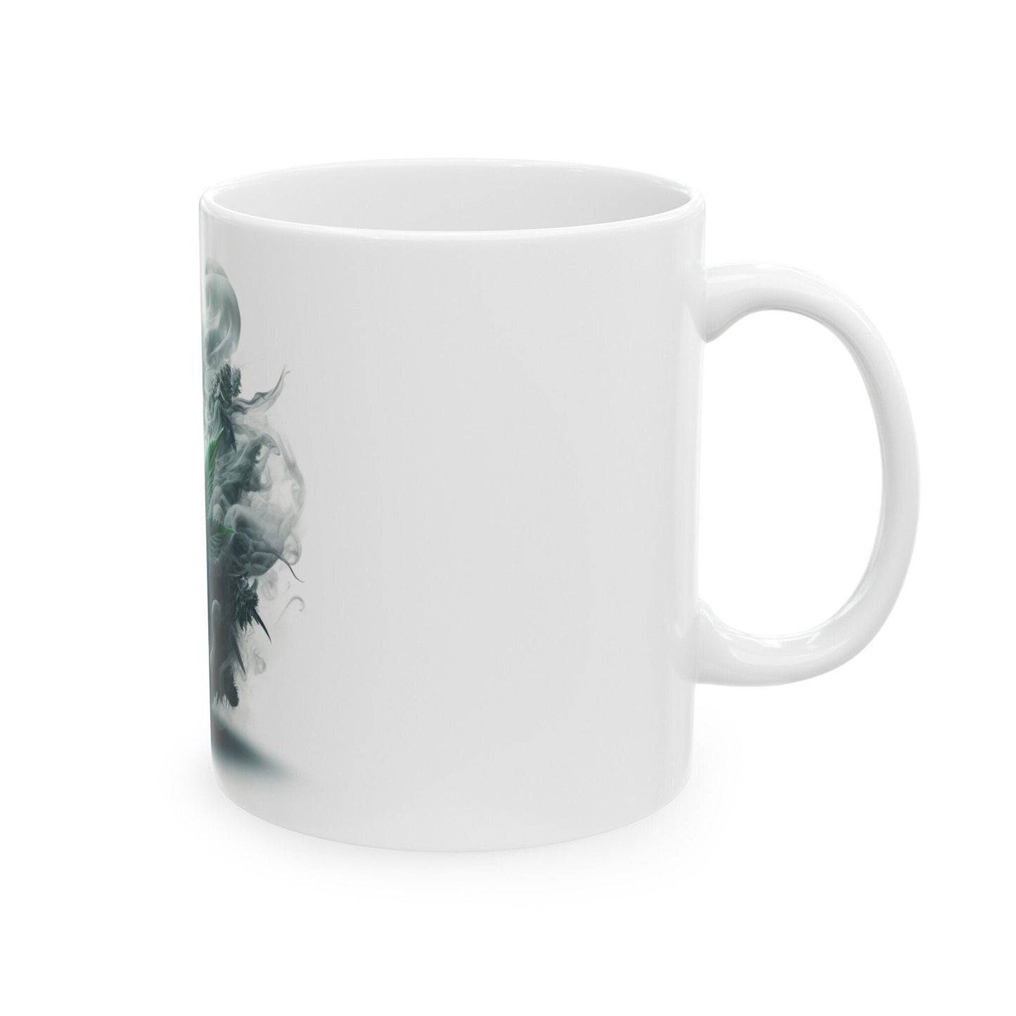 SMOKEY WEED FLOWER - Weed Coffee Mugs (11oz) Perfect Gift for Smokers/ Marijuana Gift; Wake and Bake Mug - Cannabis Cup / Stoner Mug