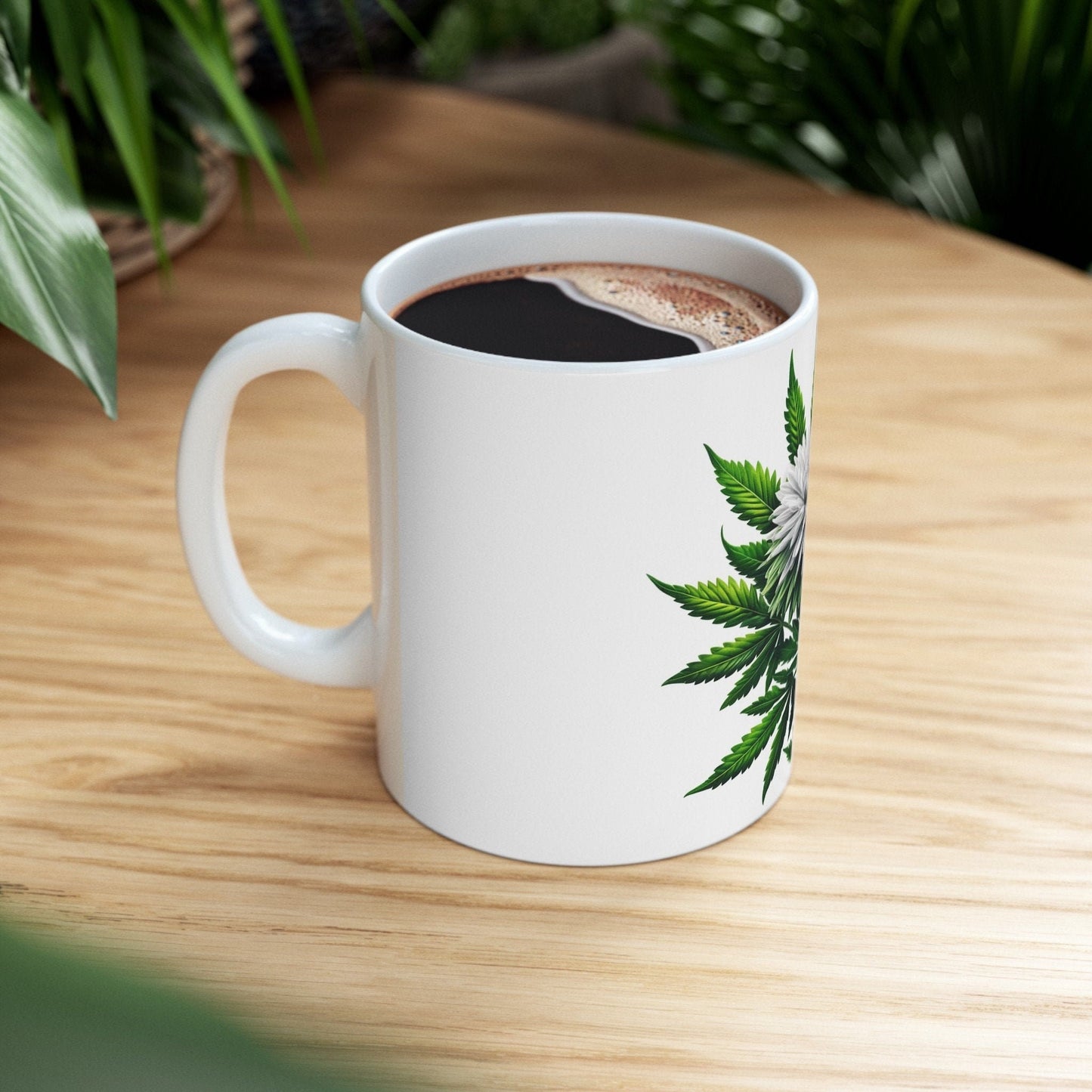 ASTER WEED FLOWER - Weed Coffee Mugs (11oz) Perfect Gift for Smokers/ Marijuana Gift; Wake and Bake Mug - Cannabis Cup / Stoner Mug