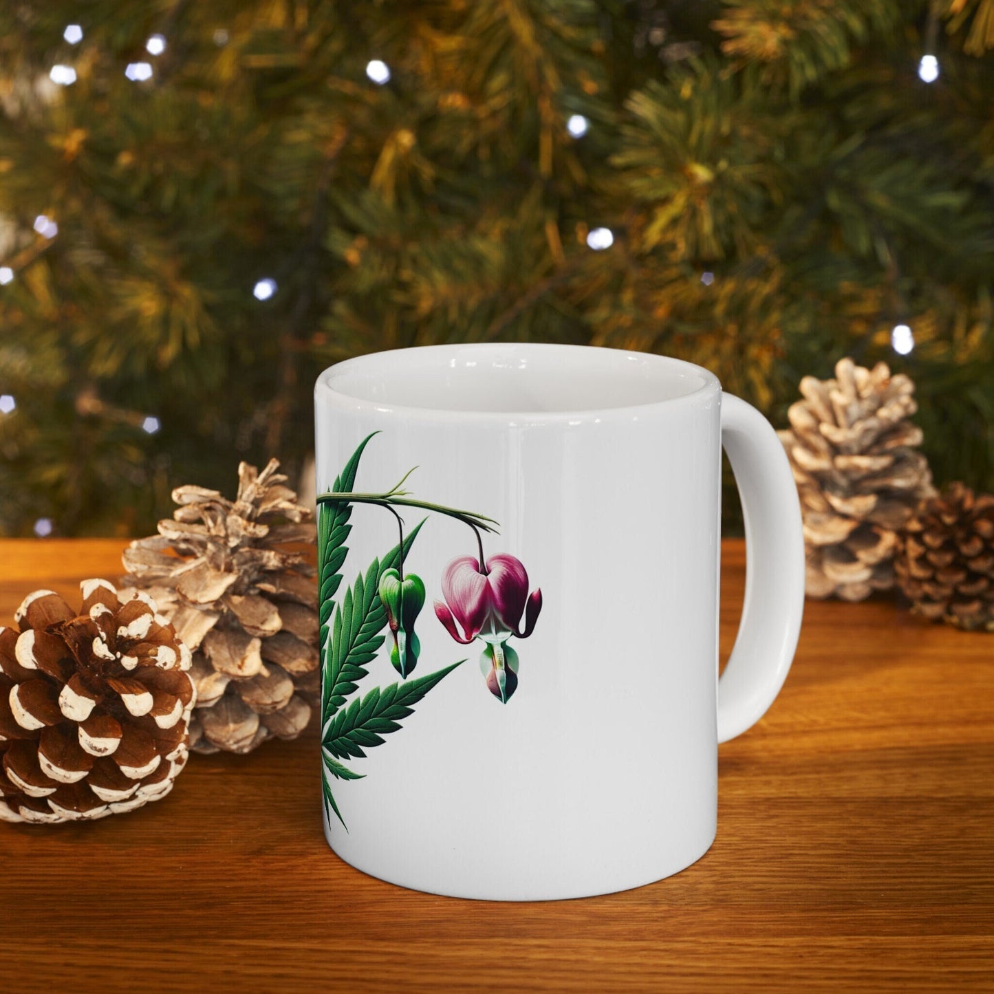 BLEEDING HEART Weed FLOWER - Weed Coffee Mugs (11oz) Perfect Gift for Smokers/ Marijuana Gift; Wake and Bake Mug - Cannabis Cup / Stoner Mug