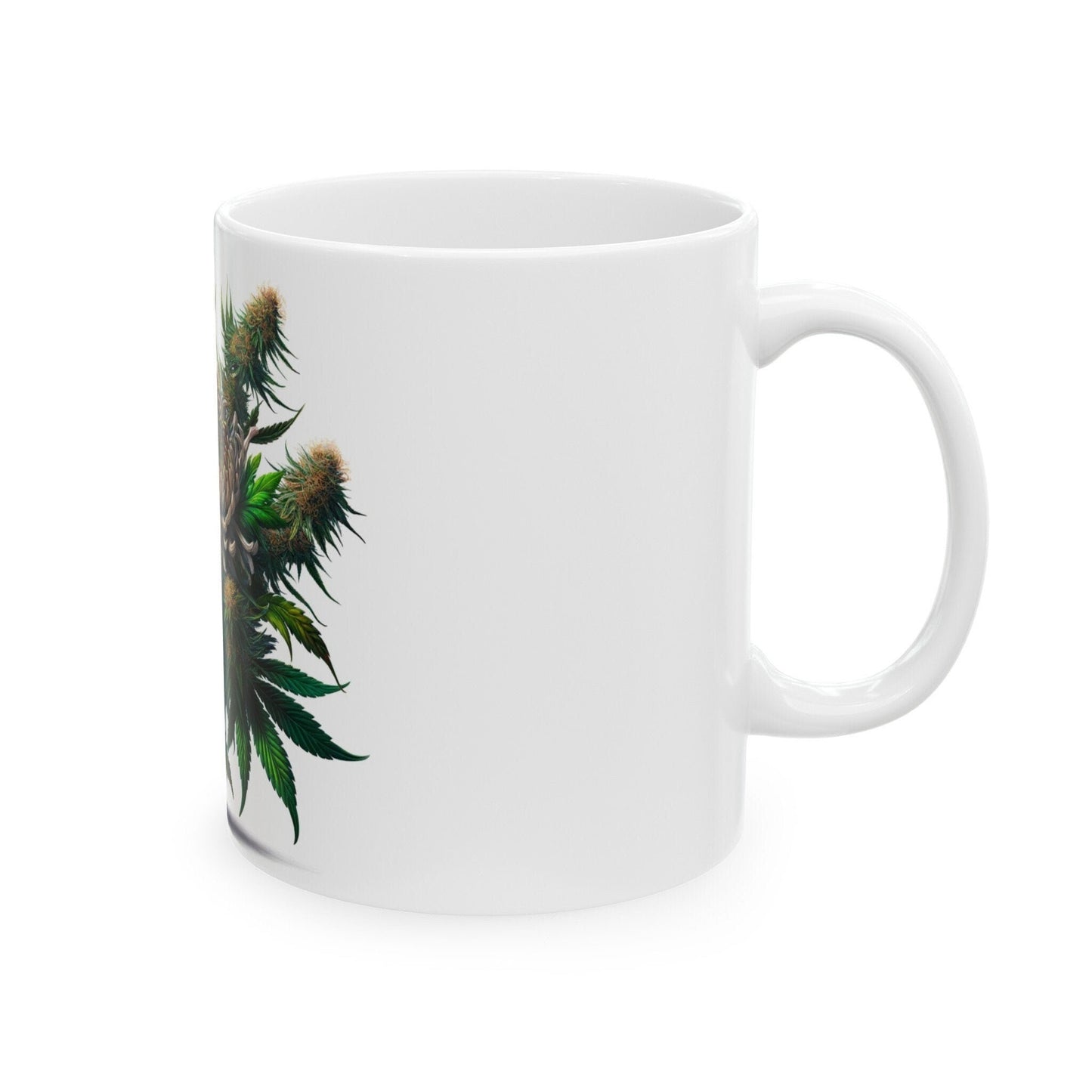 CHRYSANTHEMUM WEED FLOWER - Weed Coffee Mugs (11oz) Perfect Gift for Smokers/ Marijuana Gift; Wake and Bake Mug - Cannabis Cup / Stoner Mug