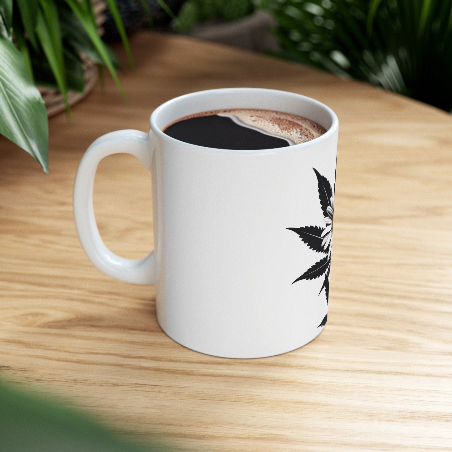 DAISY WEED FLOWER - Weed Coffee Mugs (11oz) Perfect Gift for Smokers/ Marijuana Gift; Wake and Bake Mug - Cannabis Cup / Stoner Mug
