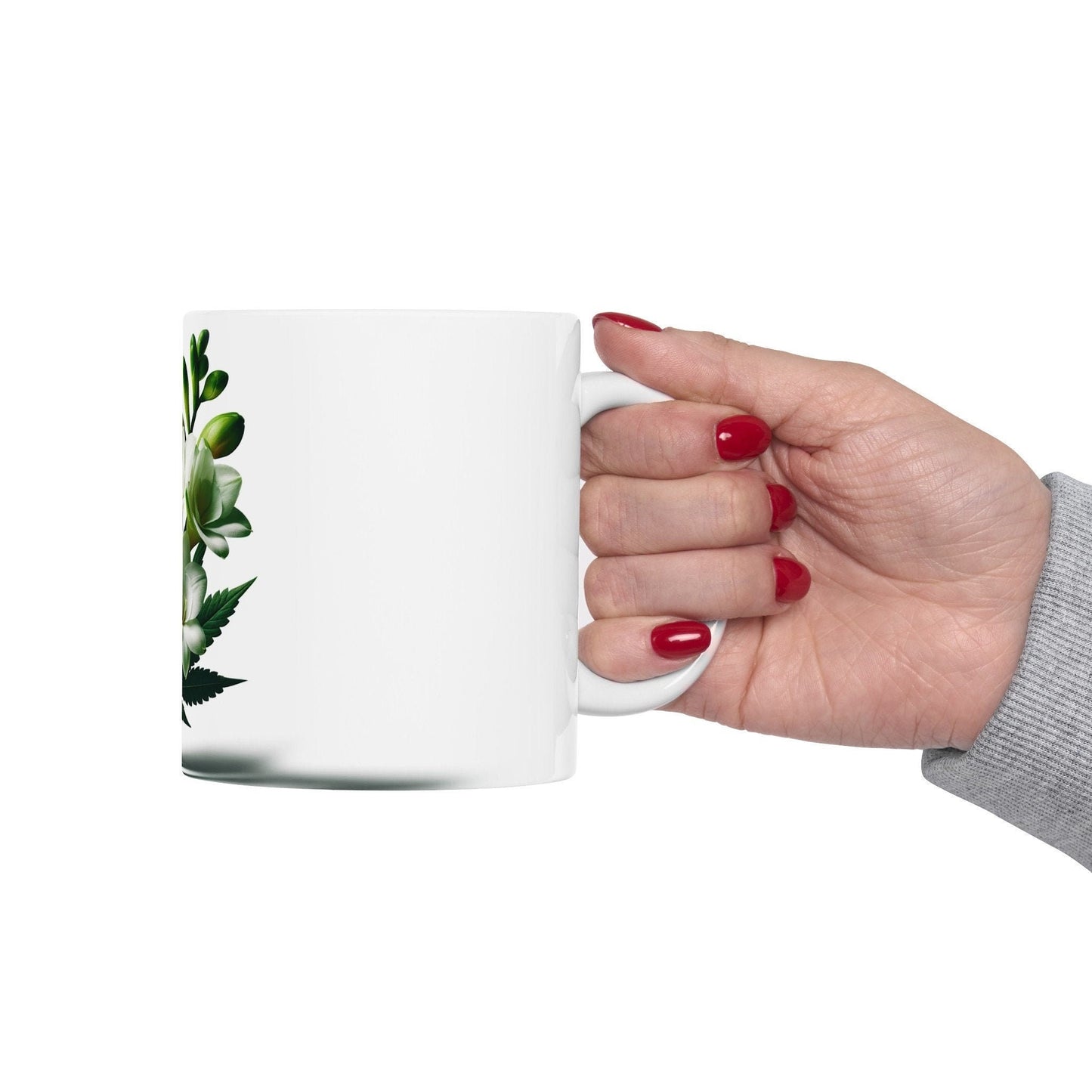 FREESIA WEED FLOWER - Weed Coffee Mugs (11oz) Perfect Gift for Smokers/ Marijuana Gift; Wake and Bake Mug - Cannabis Cup / Stoner Mug