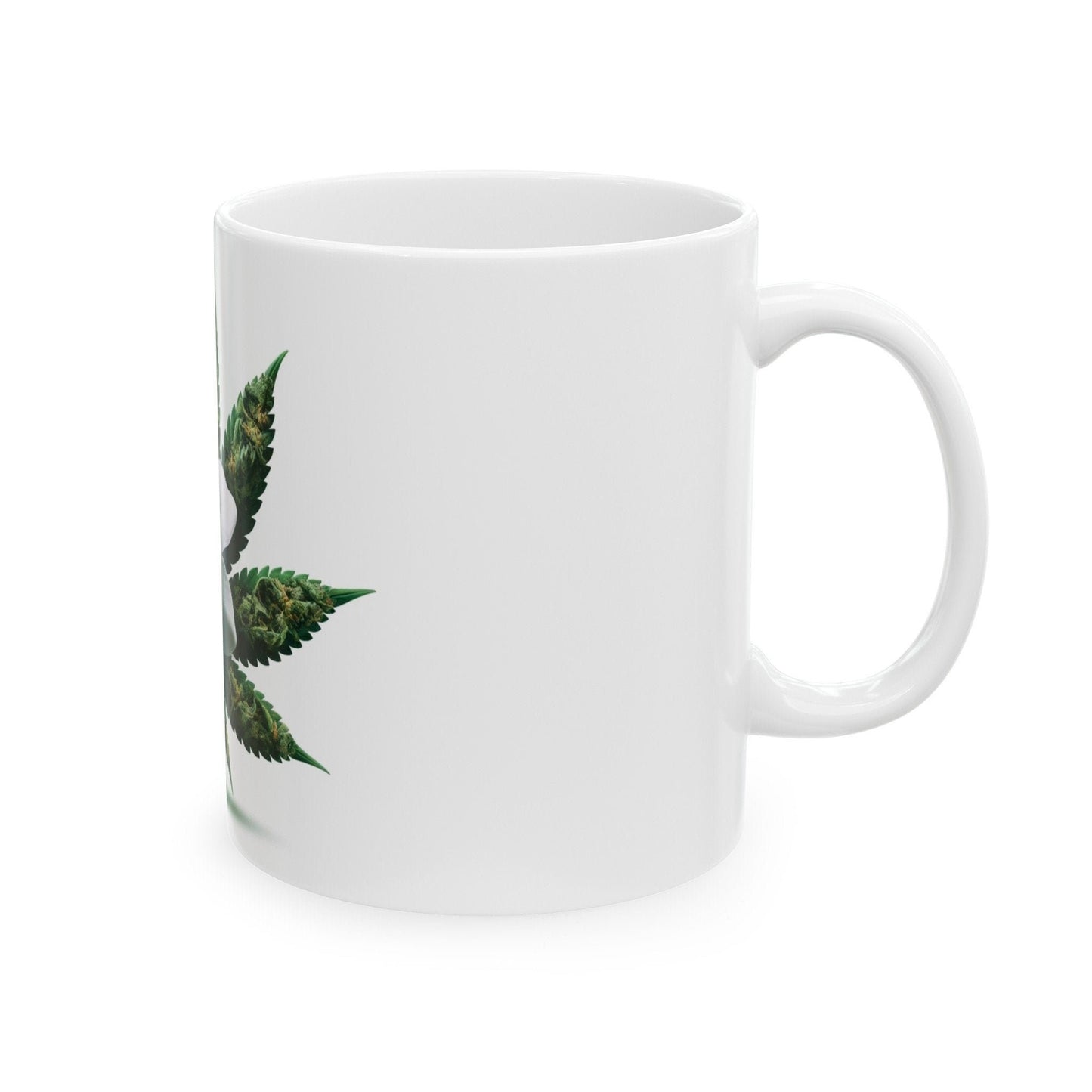 GARDENIA WEED FLOWER - Weed Coffee Mugs (11oz) Perfect Gift for Smokers/ Marijuana Gift; Wake and Bake Mug - Cannabis Cup / Stoner Mug
