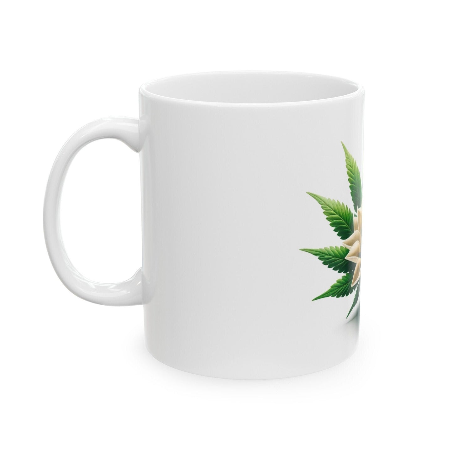 GAZANIA WEED FLOWER - Weed Coffee Mugs (11oz) Perfect Gift for Smokers/ Marijuana Gift; Wake and Bake Mug - Cannabis Cup / Stoner Mug