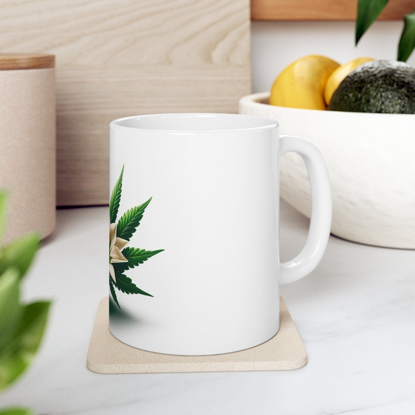 GAZANIA WEED FLOWER - Weed Coffee Mugs (11oz) Perfect Gift for Smokers/ Marijuana Gift; Wake and Bake Mug - Cannabis Cup / Stoner Mug