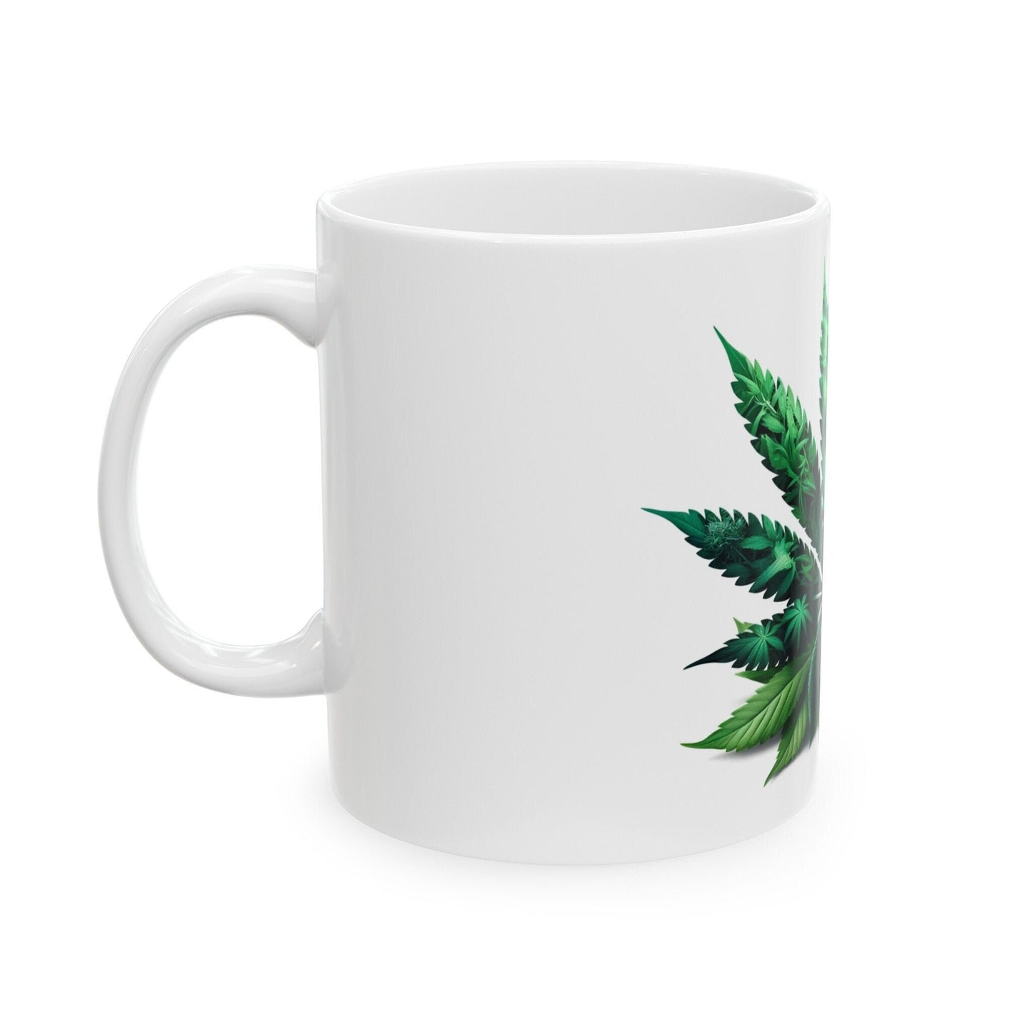IMPATIENS WEED FLOWER - Weed Coffee Mugs (11oz) Perfect Gift for Smokers/ Marijuana Gift; Wake and Bake Mug - Cannabis Cup / Stoner Mug