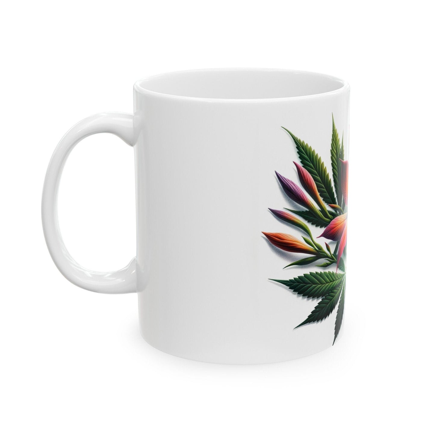IXIA WEED FLOWER - Weed Coffee Mugs (11oz) Perfect Gift for Smokers/ Marijuana Gift; Wake and Bake Mug - Cannabis Cup / Stoner Mug