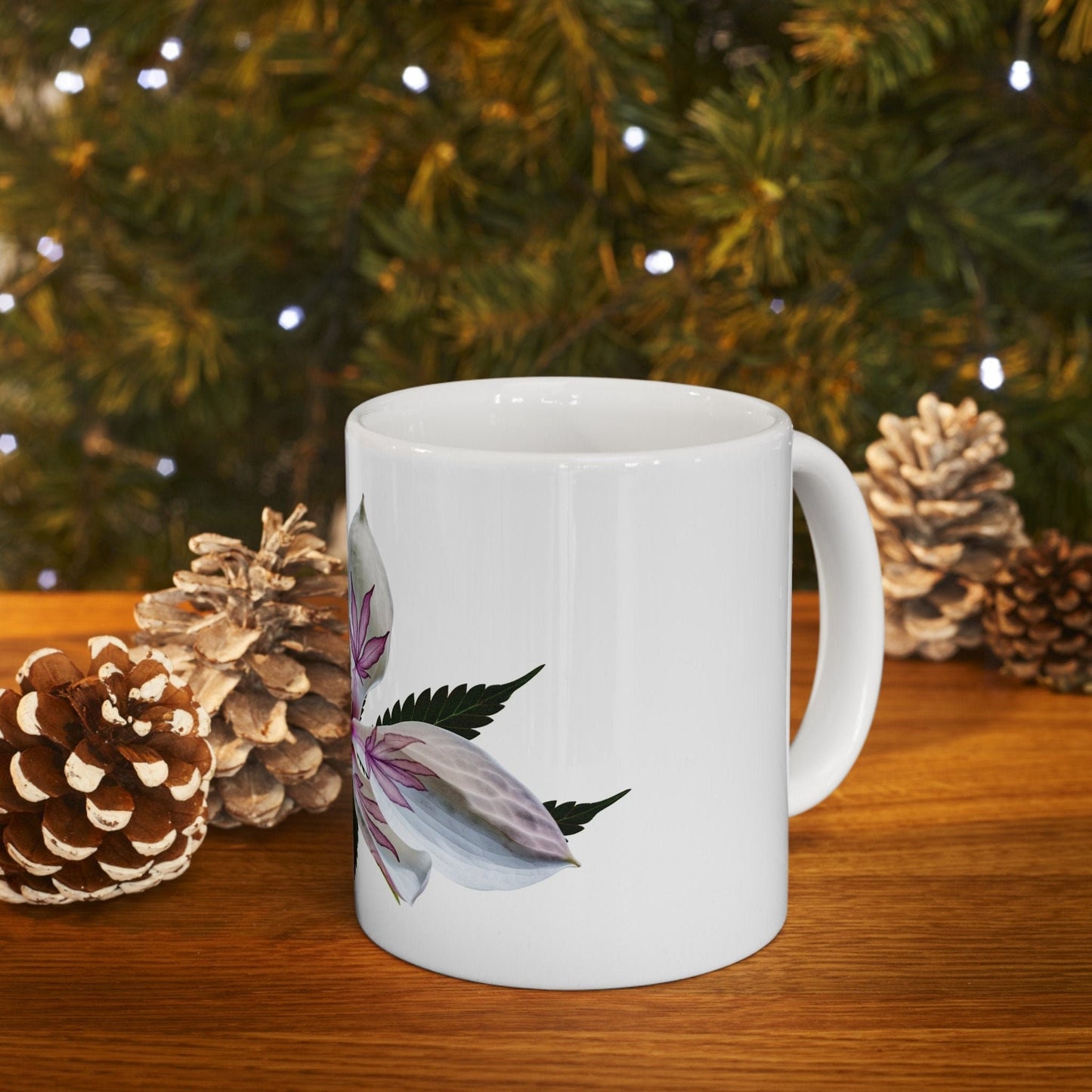 MAGNOLIA WEED FLOWER - Weed Coffee Mugs (11oz) Perfect Gift for Smokers/ Marijuana Gift; Wake and Bake Mug - Cannabis Cup / Stoner Mug
