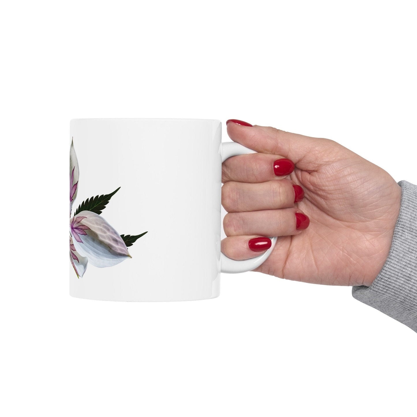 MAGNOLIA WEED FLOWER - Weed Coffee Mugs (11oz) Perfect Gift for Smokers/ Marijuana Gift; Wake and Bake Mug - Cannabis Cup / Stoner Mug