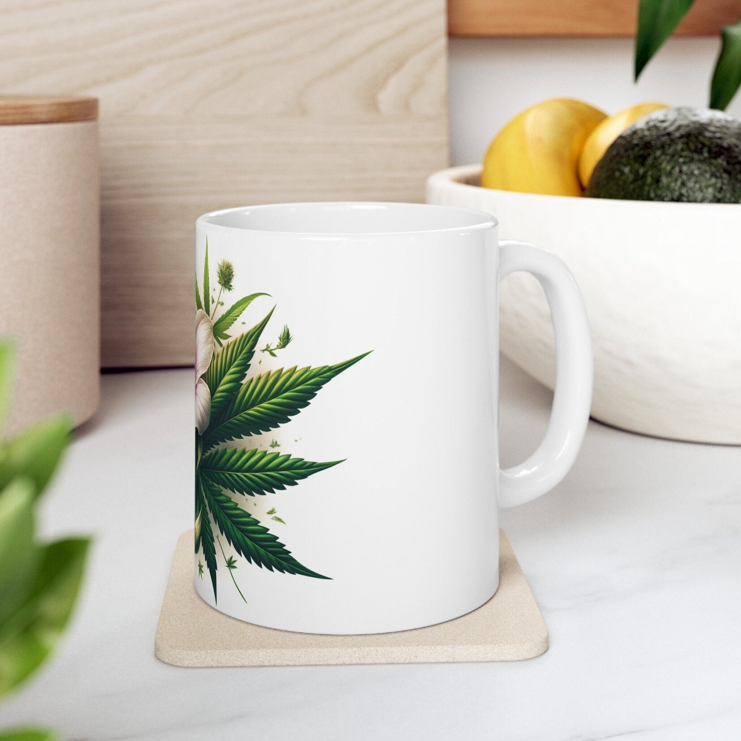 OXALIS WEED FLOWER - Weed Coffee Mugs (11oz) Perfect Gift for Smokers/ Marijuana Gift; Wake and Bake Mug - Cannabis Cup / Stoner Mug