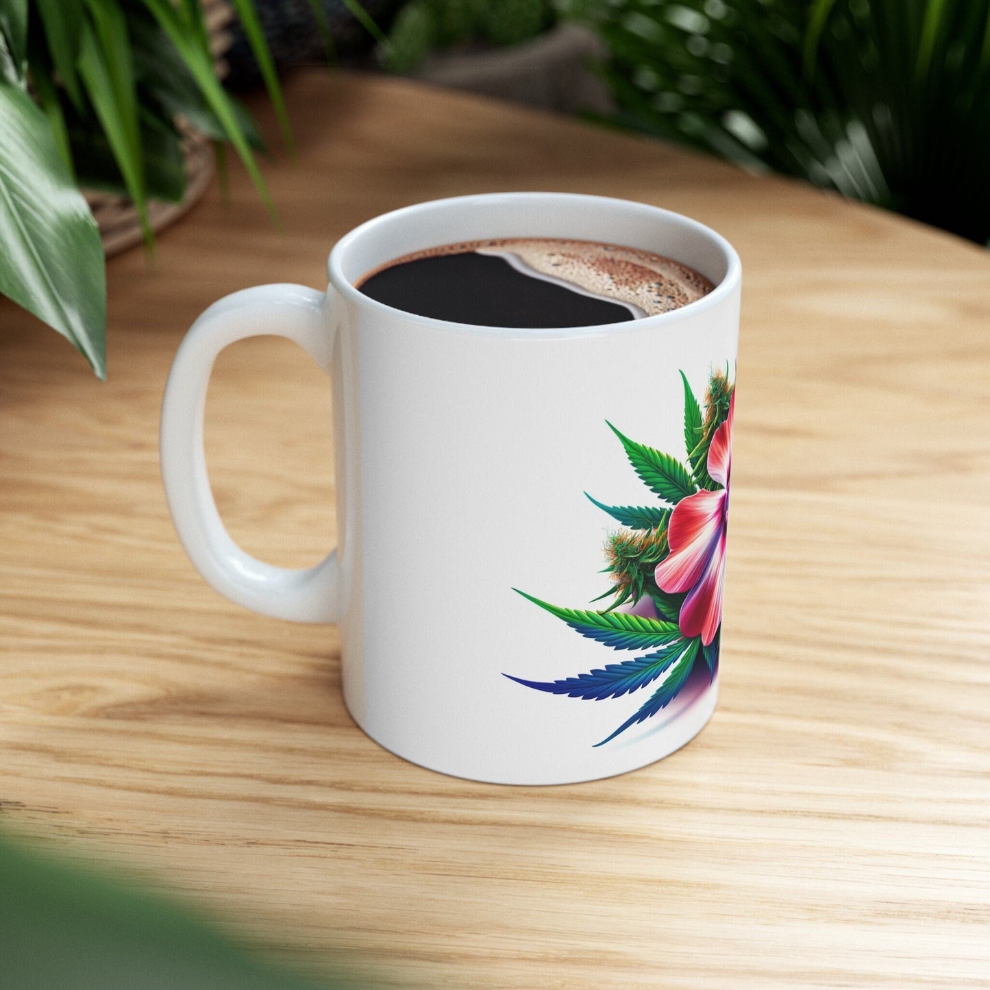 PHLOX WEED FLOWER - Weed Coffee Mugs (11oz) Perfect Gift for Smokers/ Marijuana Gift; Wake and Bake Mug - Cannabis Cup / Stoner Mug
