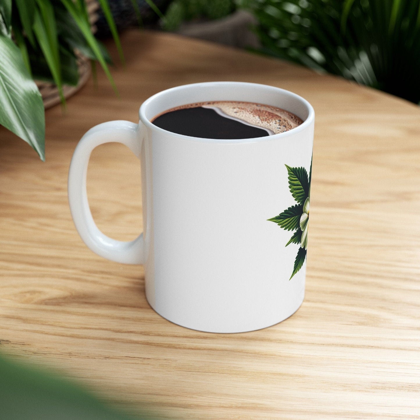 PRIMROSE WEED FLOWER - Weed Coffee Mugs (11oz) Perfect Gift for Smokers/ Marijuana Gift; Wake and Bake Mug - Cannabis Cup / Stoner Mug