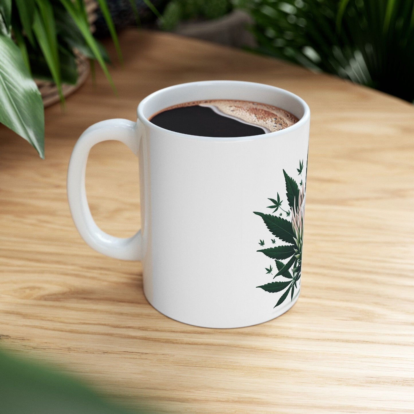 PROTEA WEED FLOWER - Weed Coffee Mugs (11oz) Perfect Gift for Smokers/ Marijuana Gift; Wake and Bake Mug - Cannabis Cup / Stoner Mug