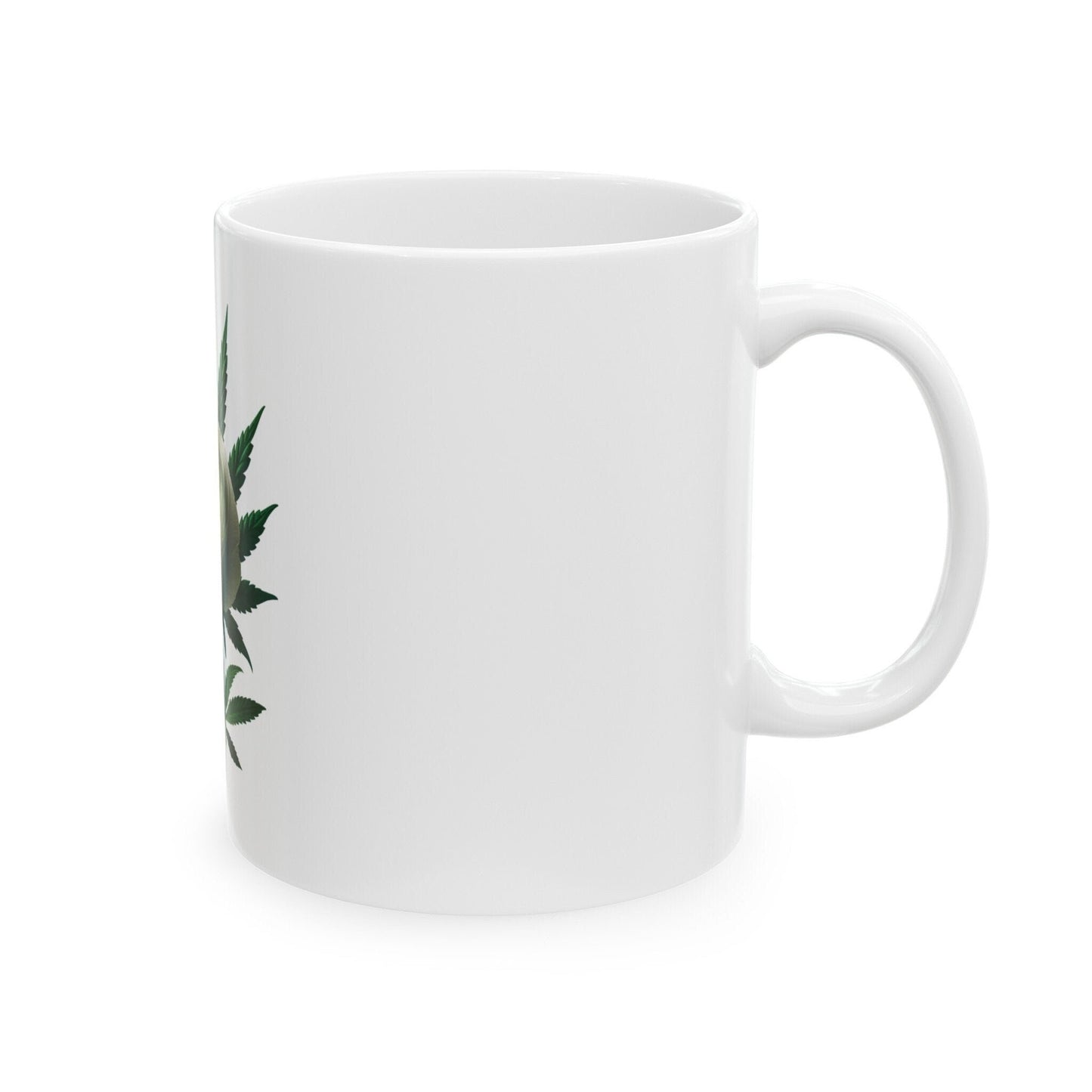 RANUNCULUS WEED FLOWER - Weed Coffee Mugs (11oz) Perfect Gift for Smokers/ Marijuana Gift; Wake and Bake Mug - Cannabis Cup / Stoner Mug