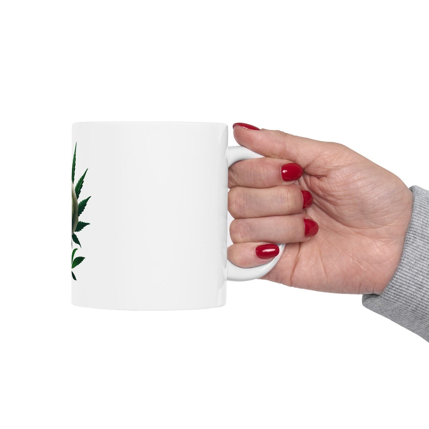 RANUNCULUS WEED FLOWER - Weed Coffee Mugs (11oz) Perfect Gift for Smokers/ Marijuana Gift; Wake and Bake Mug - Cannabis Cup / Stoner Mug