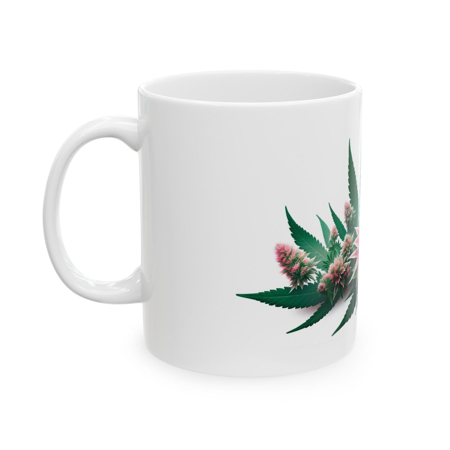 SEDUM WEED FLOWER - Weed Coffee Mugs (11oz) Perfect Gift for Smokers/ Marijuana Gift; Wake and Bake Mug - Cannabis Cup / Stoner Mug