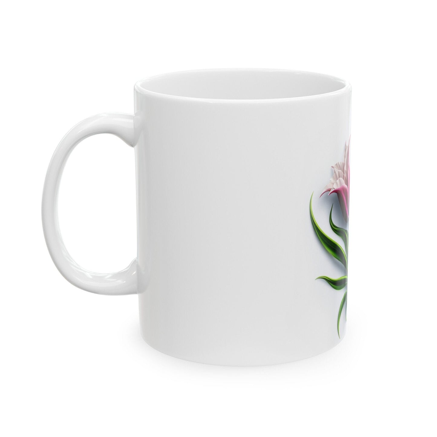 TULIP WEED FLOWER - Weed Coffee Mugs (11oz) Perfect Gift for Smokers/ Marijuana Gift; Wake and Bake Mug - Cannabis Cup / Stoner Mug
