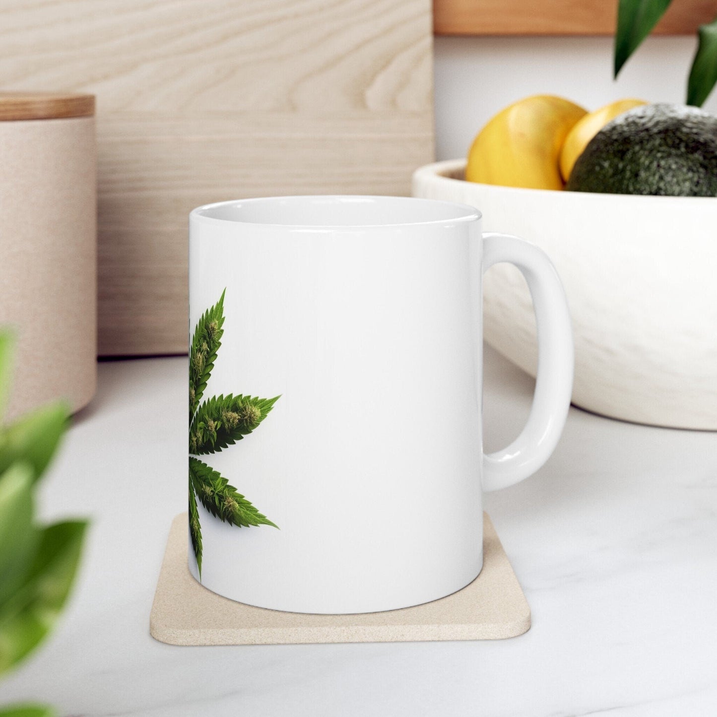 TULIP WEED FLOWER - Weed Coffee Mugs (11oz) Perfect Gift for Smokers/ Marijuana Gift; Wake and Bake Mug - Cannabis Cup / Stoner Mug