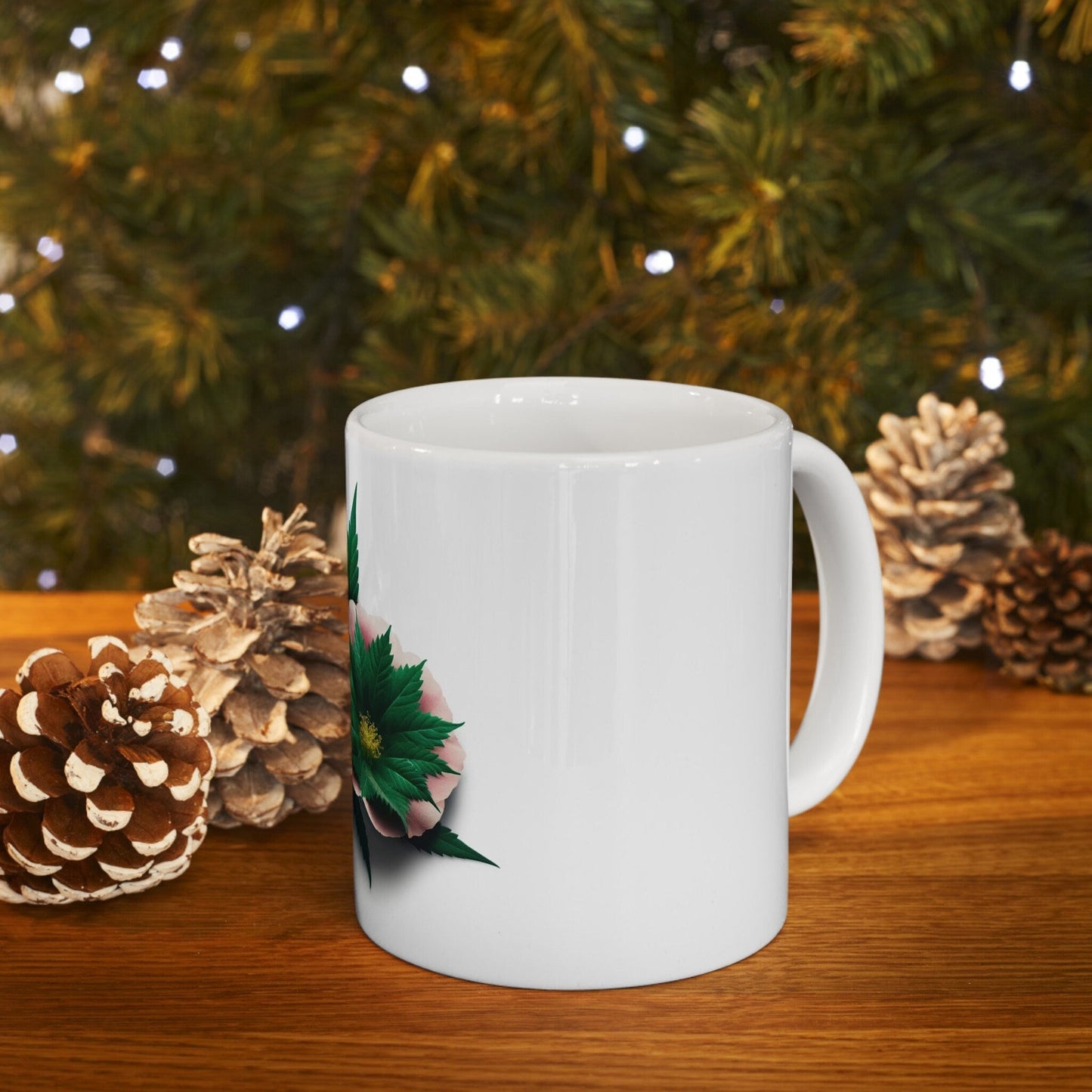 WEED FLOWER - Weed Coffee Mugs (11oz) Perfect Gift for Smokers/ Marijuana Gift; Wake and Bake Mug - Cannabis Cup / Stoner Mug