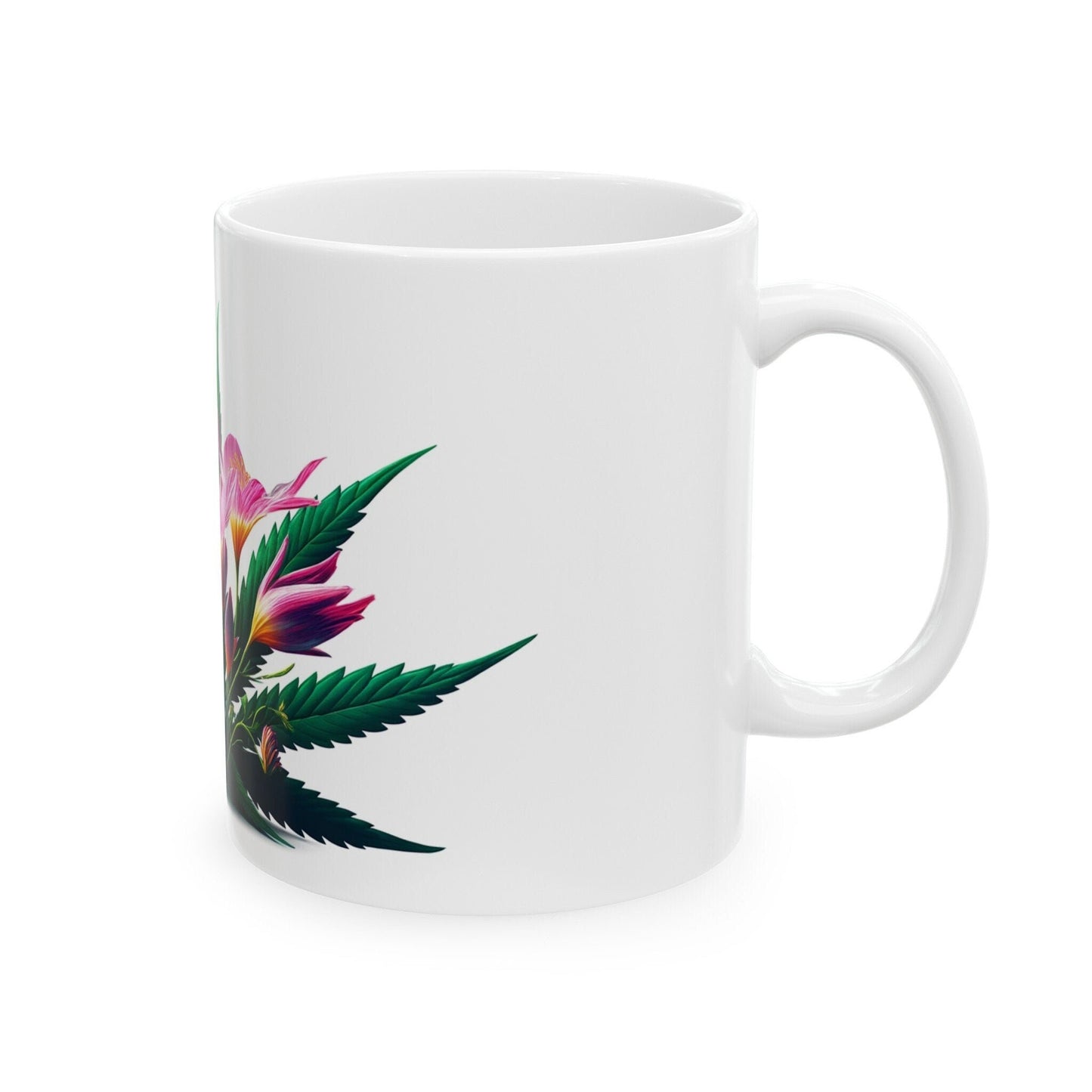 ZEPHYRANTHES WEED FLOWER - Weed Coffee Mugs (11oz) Perfect Gift for Smokers/ Marijuana Gift; Wake and Bake Mug - Cannabis Cup / Stoner Mug