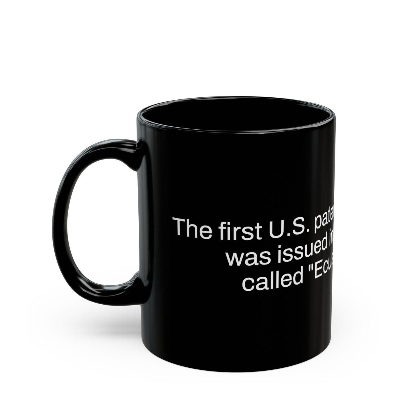 FIRST PATENT Weed Fact - Weed Coffee Mug (11oz) - Perfect Gift for Smokers, Stoners, Growers; Wake and Bake Mug / Weed Mug / BLACK Mug