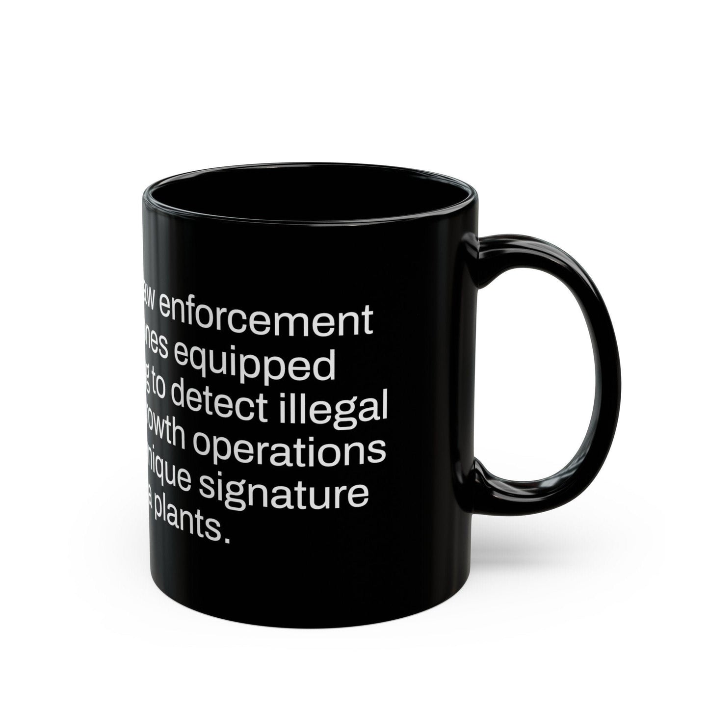 WEED DRONES Fact Mug - Weed Coffee Mug (11oz) - Perfect Gift for Smokers, Stoners, Growers; Wake and Bake Mug / Weed Mug / BLACK Mug