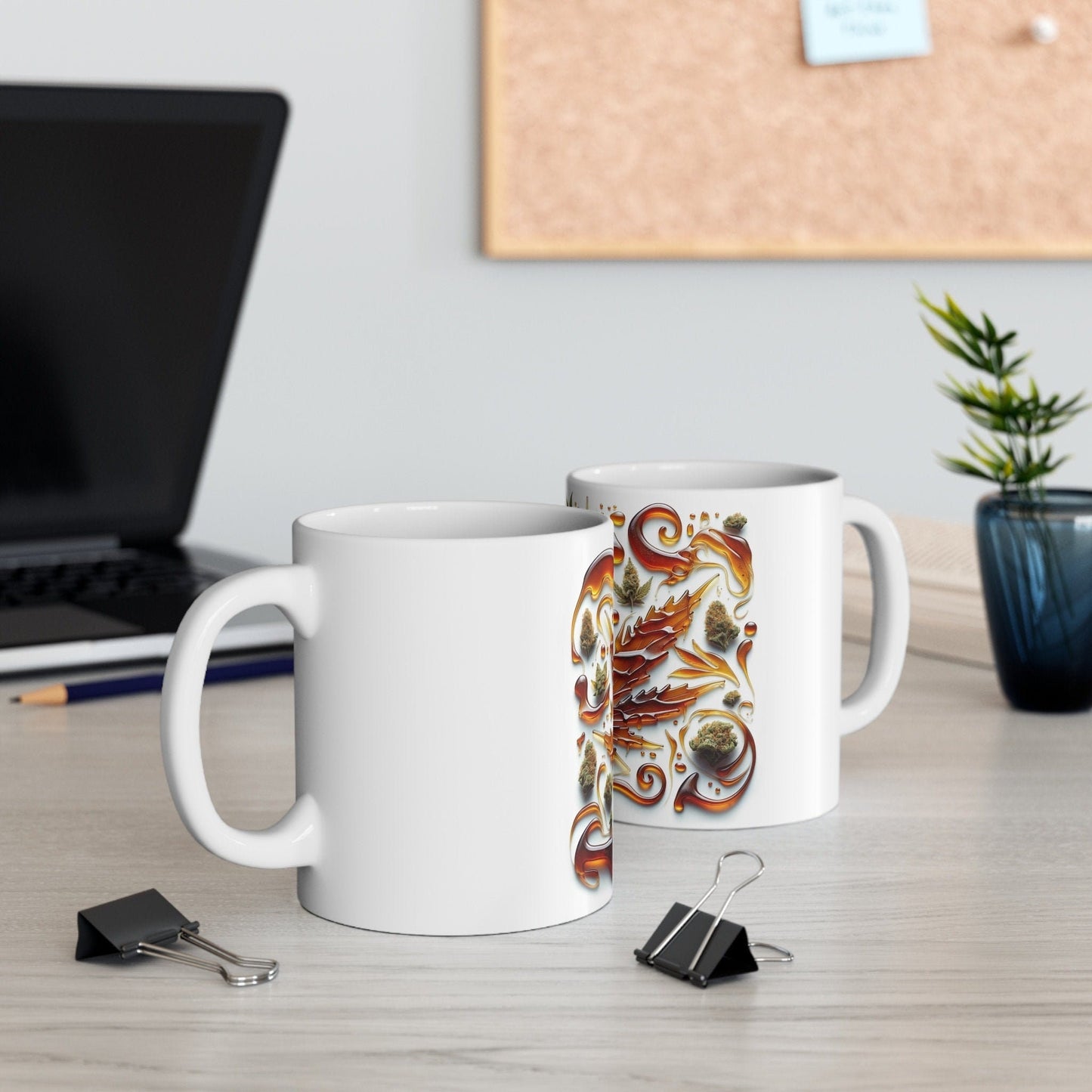 SHATTER Wax Mug - WEED Themed Coffee Mugs, Marijuana Lovers, Perfect Gift for Smokers, Stoners - Dabs Gifts
