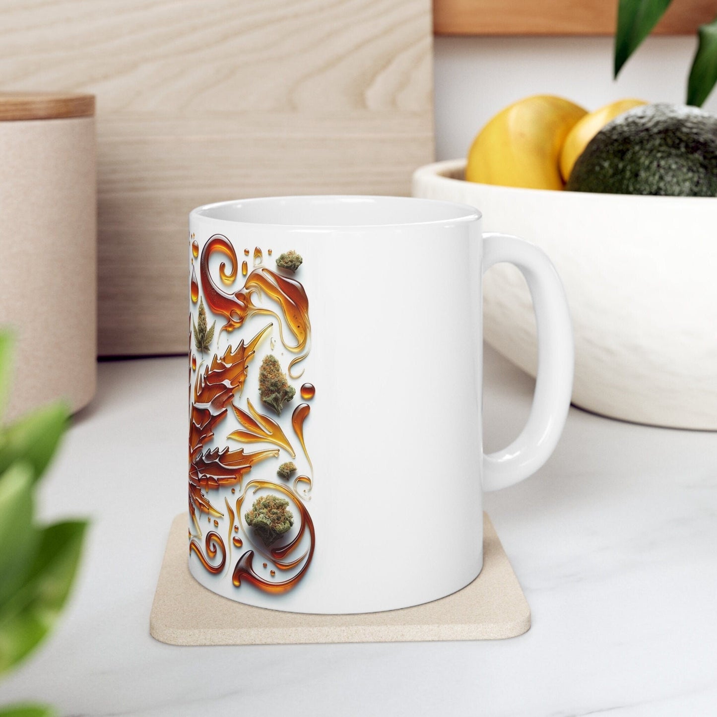 SHATTER Wax Mug - WEED Themed Coffee Mugs, Marijuana Lovers, Perfect Gift for Smokers, Stoners - Dabs Gifts