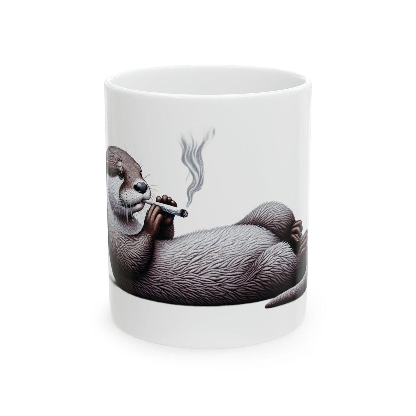 OTTER - WEED Themed Coffee Mugs - Perfect Gift for Smokers, Stoners, Growers; Animal Lovers - Marijuana Mug for Wake and Bake
