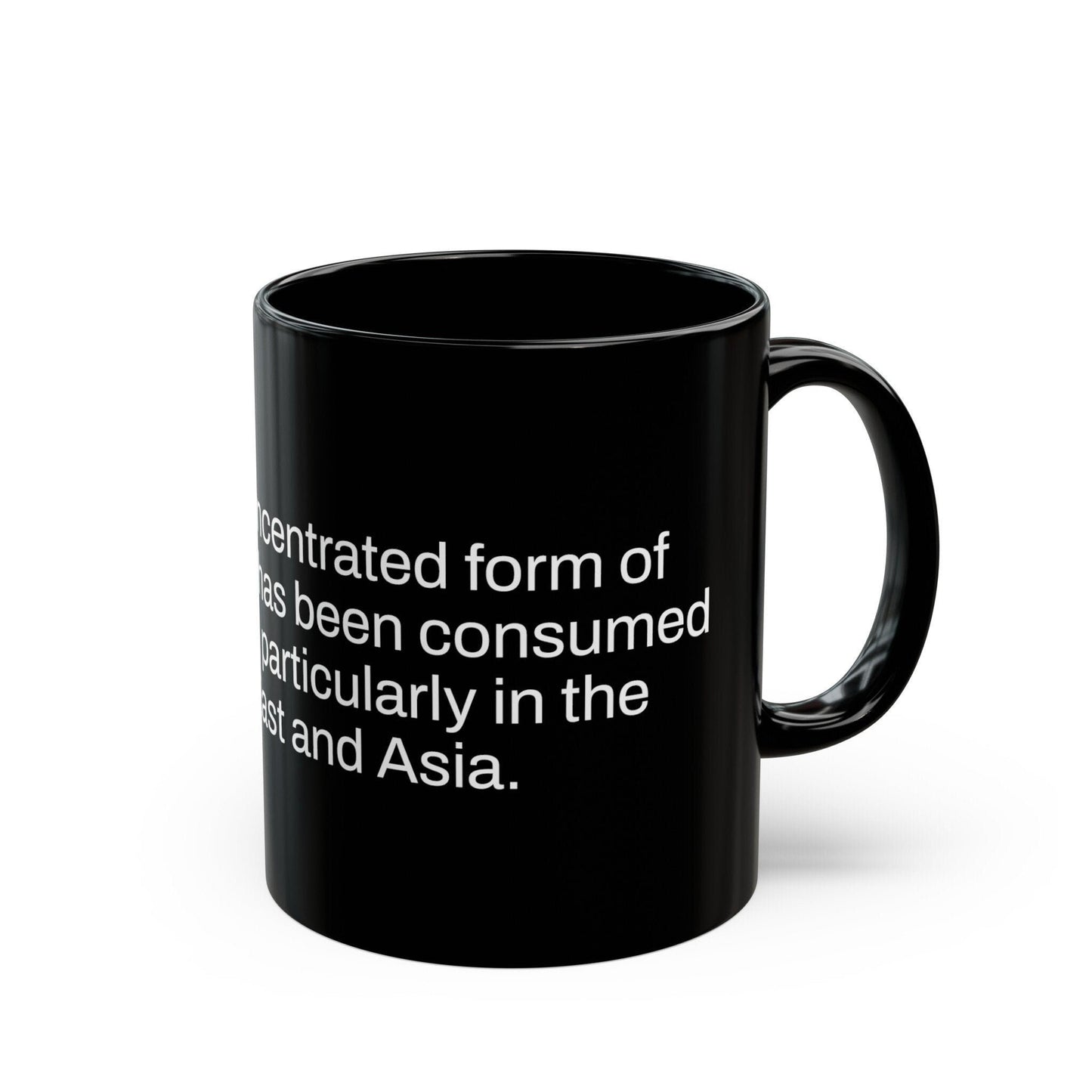 HASHISH Weed Fact - Weed Coffee Mug (11oz) - Perfect Gift for Smokers, Stoners, Growers; Wake and Bake Mug / Weed Mug / BLACK Mug