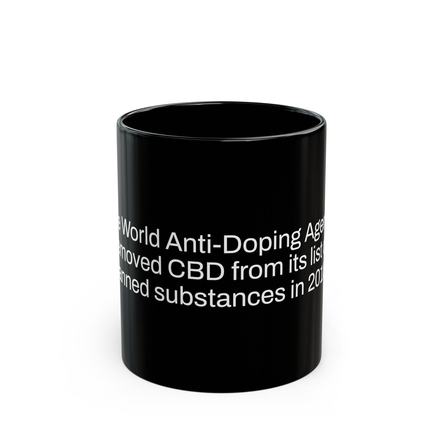 ANTI DOPING Weed Fact - Weed Coffee Mug (11oz) - Perfect Gift for Smokers, Stoners, Growers; Wake and Bake Mug / Weed Mug / BLACK Mug