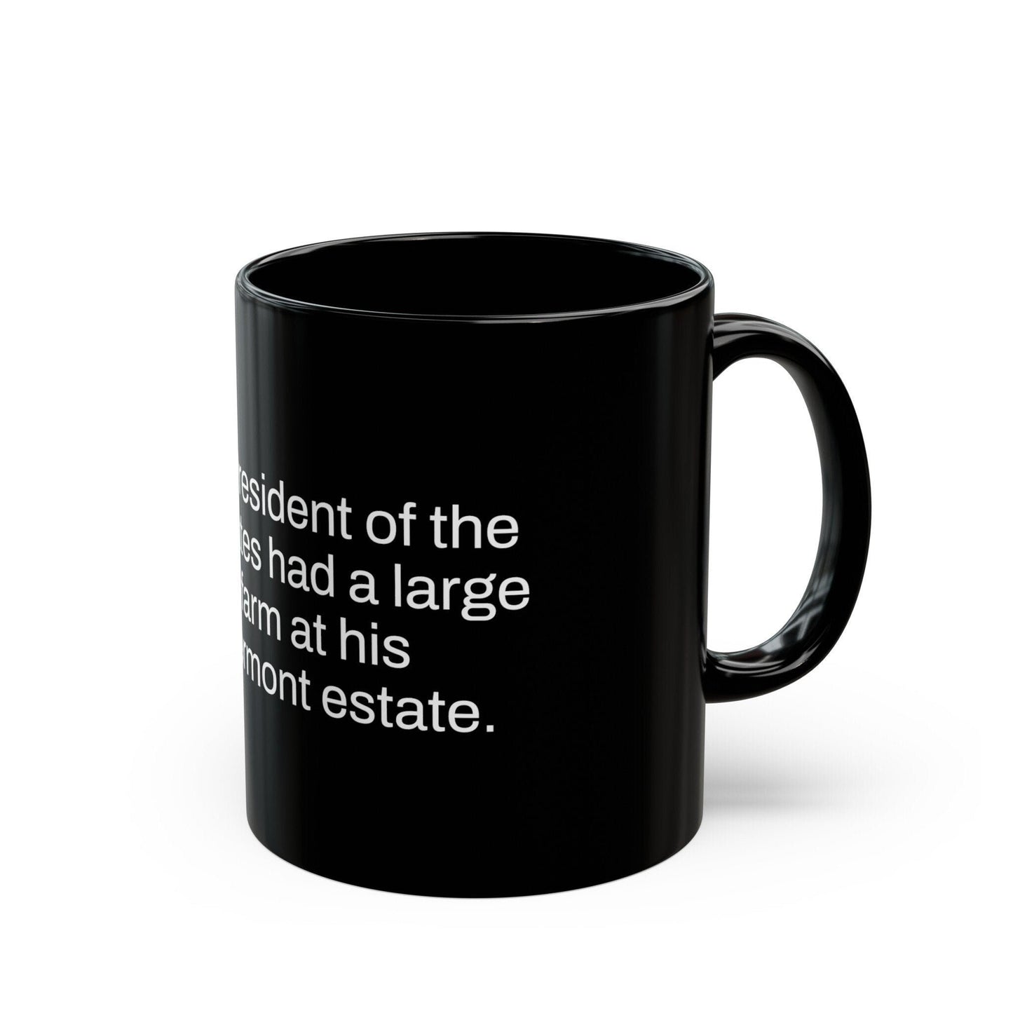 GEORGE WASHINGTON Weed Fact - Weed Coffee Mug (11oz) - Perfect Gift for Smokers, Stoners, Growers; Wake and Bake Mug / Weed Mug / BLACK Mug