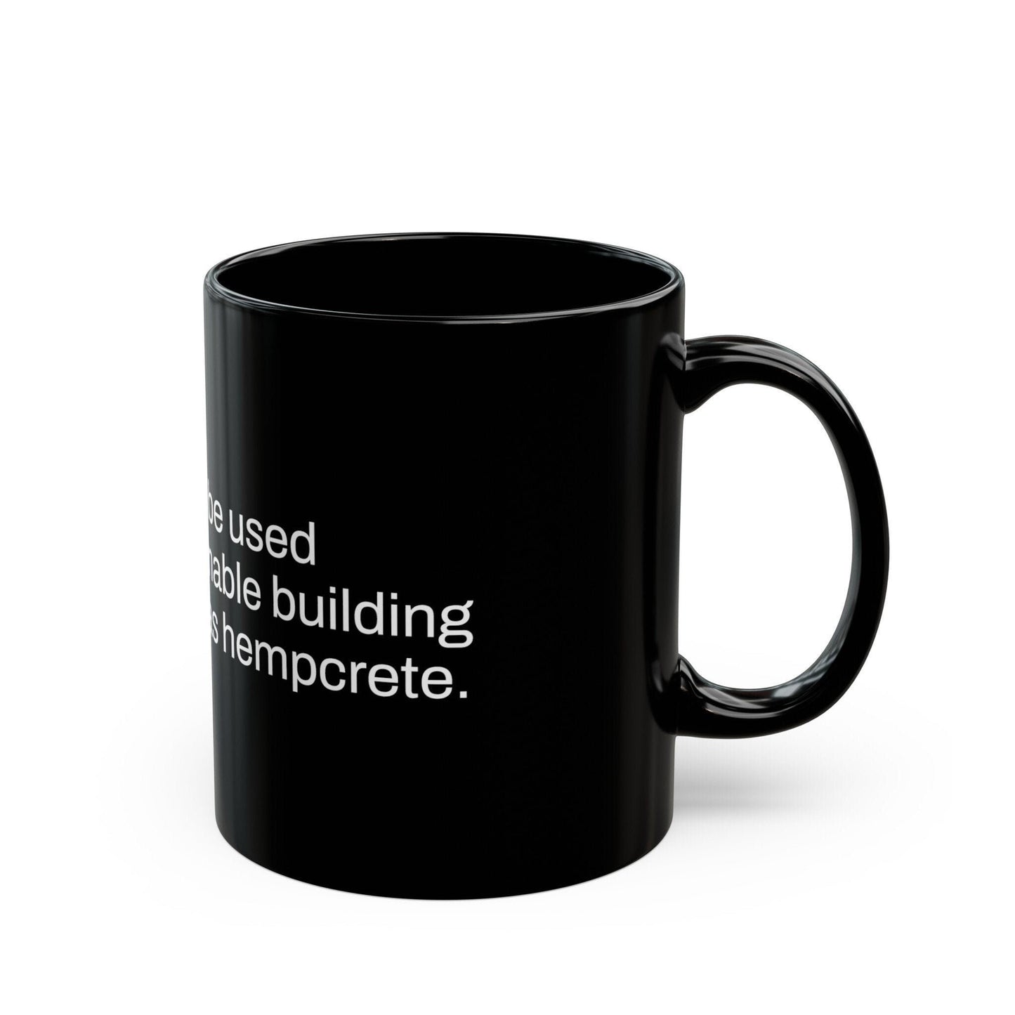 HEMPCRETE Weed Fact - Weed Coffee Mug (11oz) - Perfect Gift for Smokers, Stoners, Growers; Wake and Bake Mug / Weed Mug / BLACK Mug