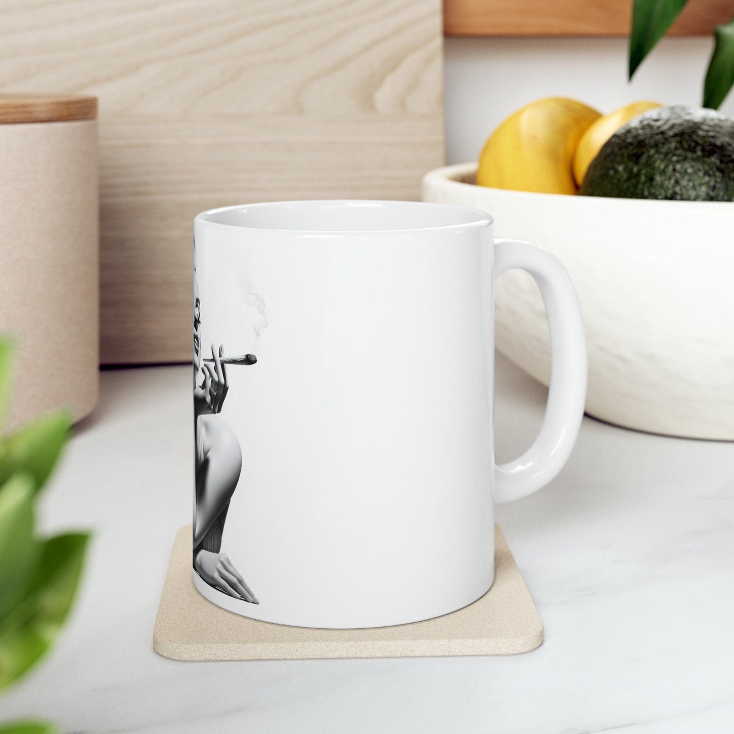 Marilyn Monroe - WEED Themed Coffee Mugs - Perfect Gift for Smokers, Stoners, Growers; Animal Lovers - Marijuana Mug for Wake and Bake