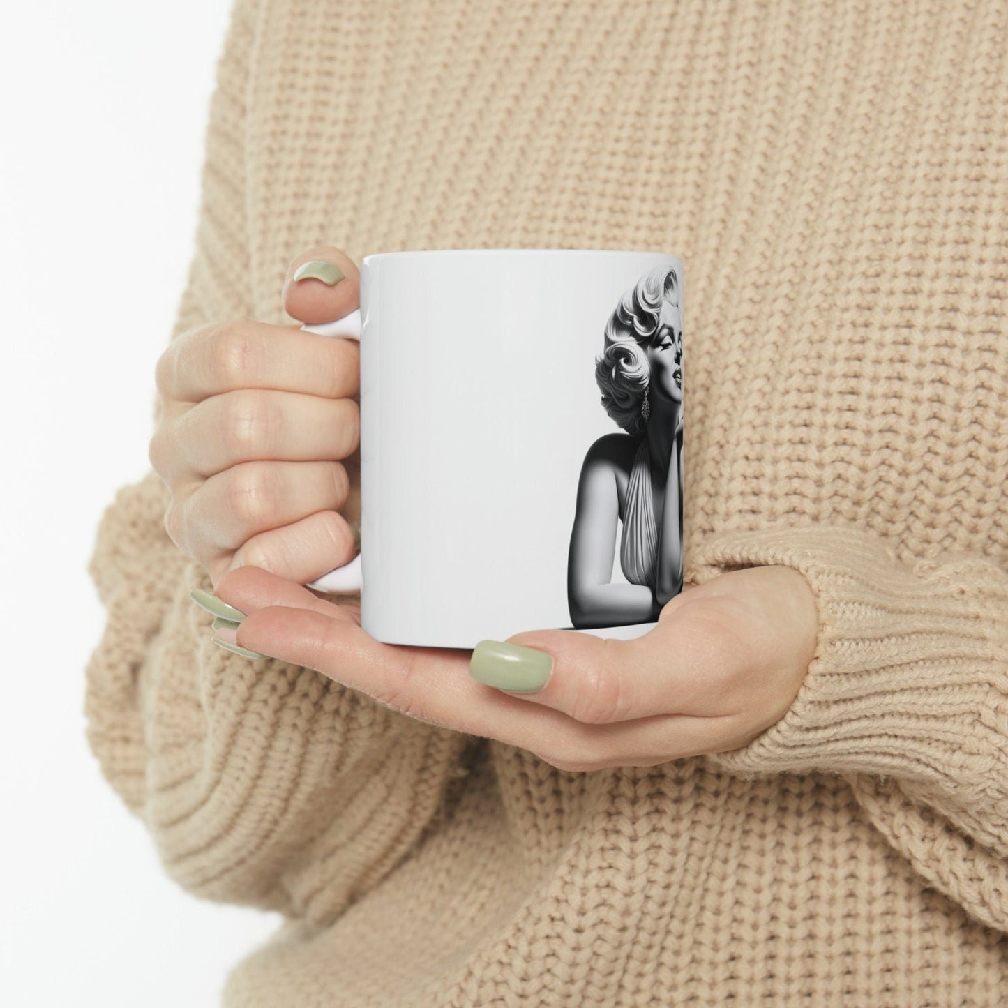 Marilyn Monroe - WEED Themed Coffee Mugs - Perfect Gift for Smokers, Stoners, Growers; Animal Lovers - Marijuana Mug for Wake and Bake